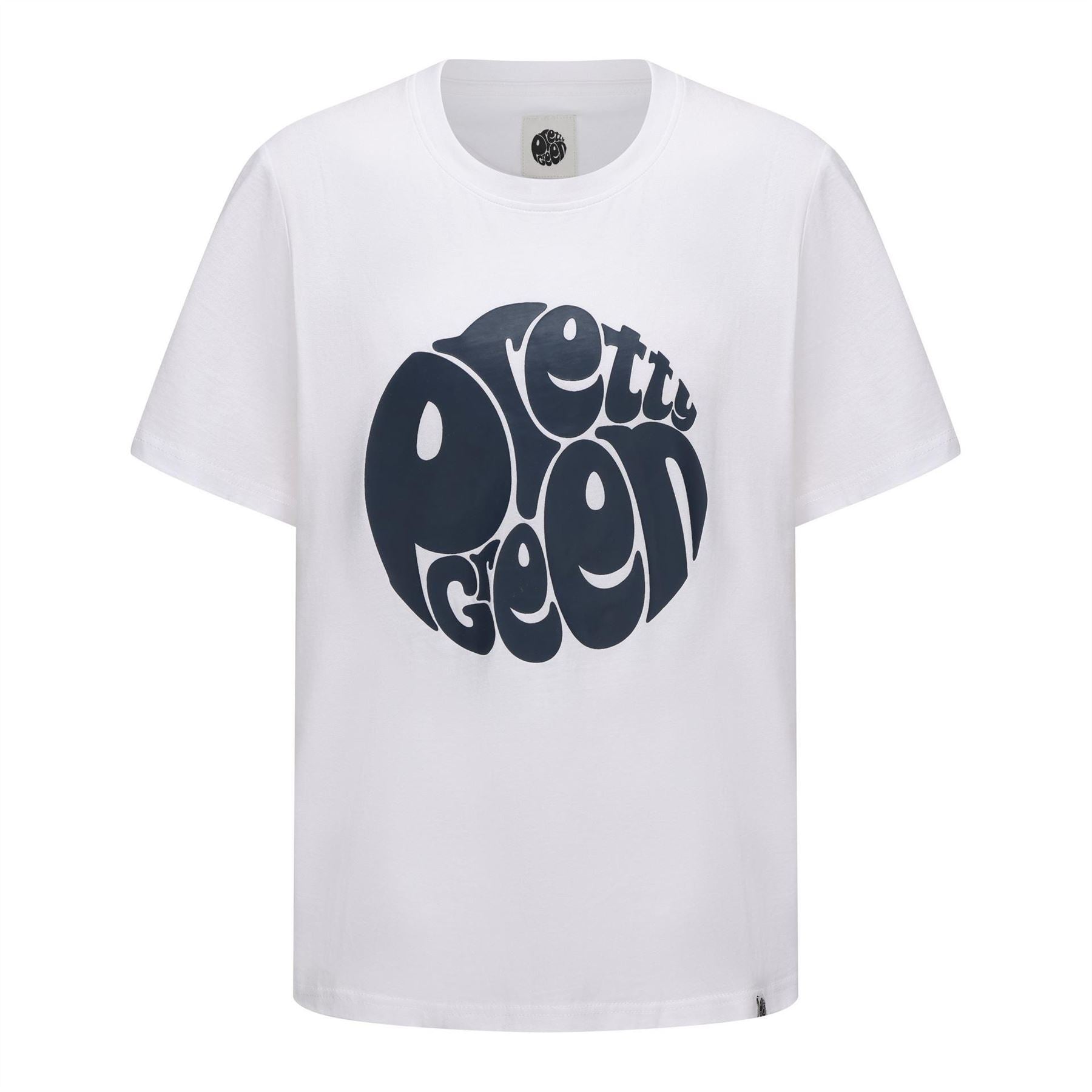 Pretty Green Mens Green Large Logo Tee