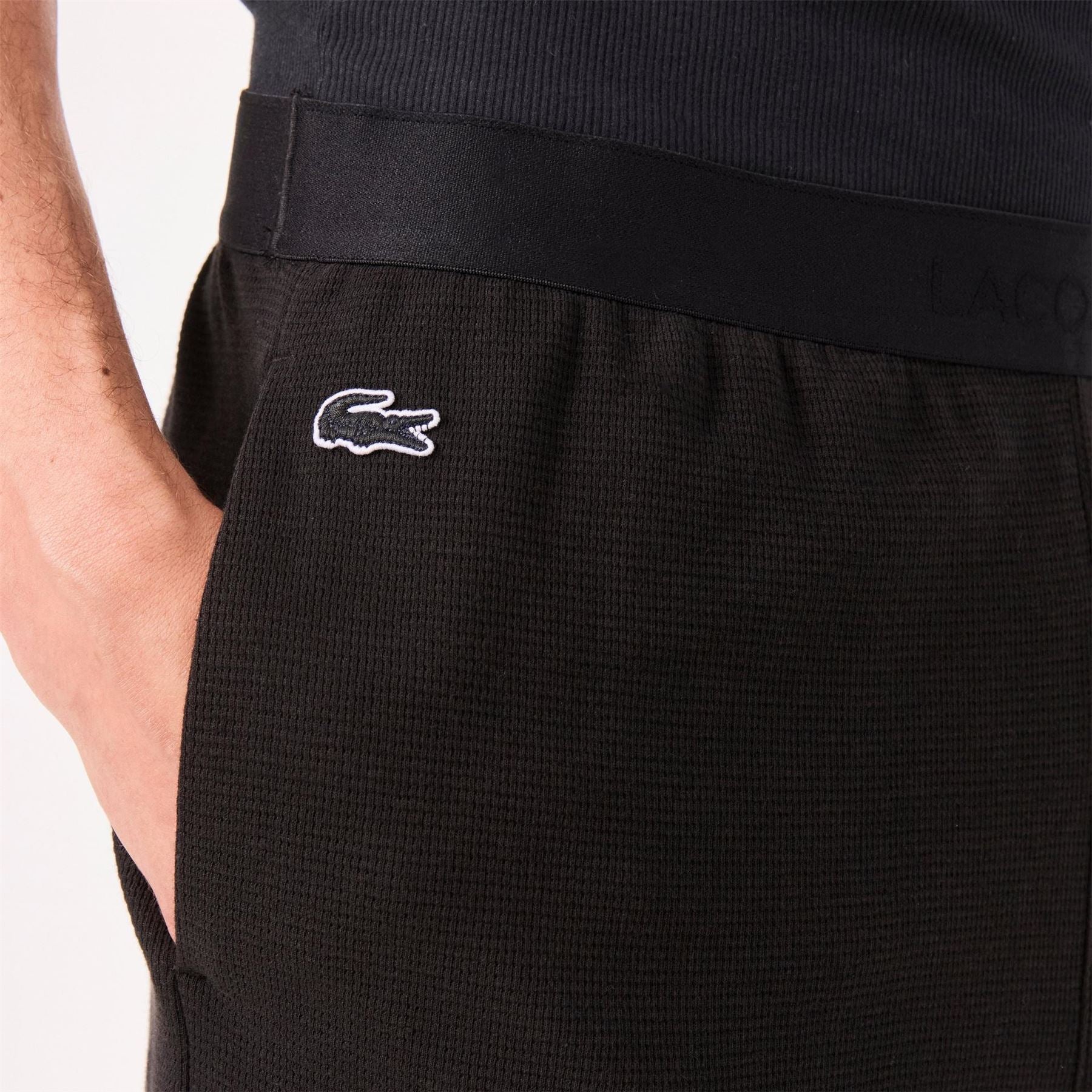 Lacoste Waffle Bermuda Shorts with Elasticated Waistband