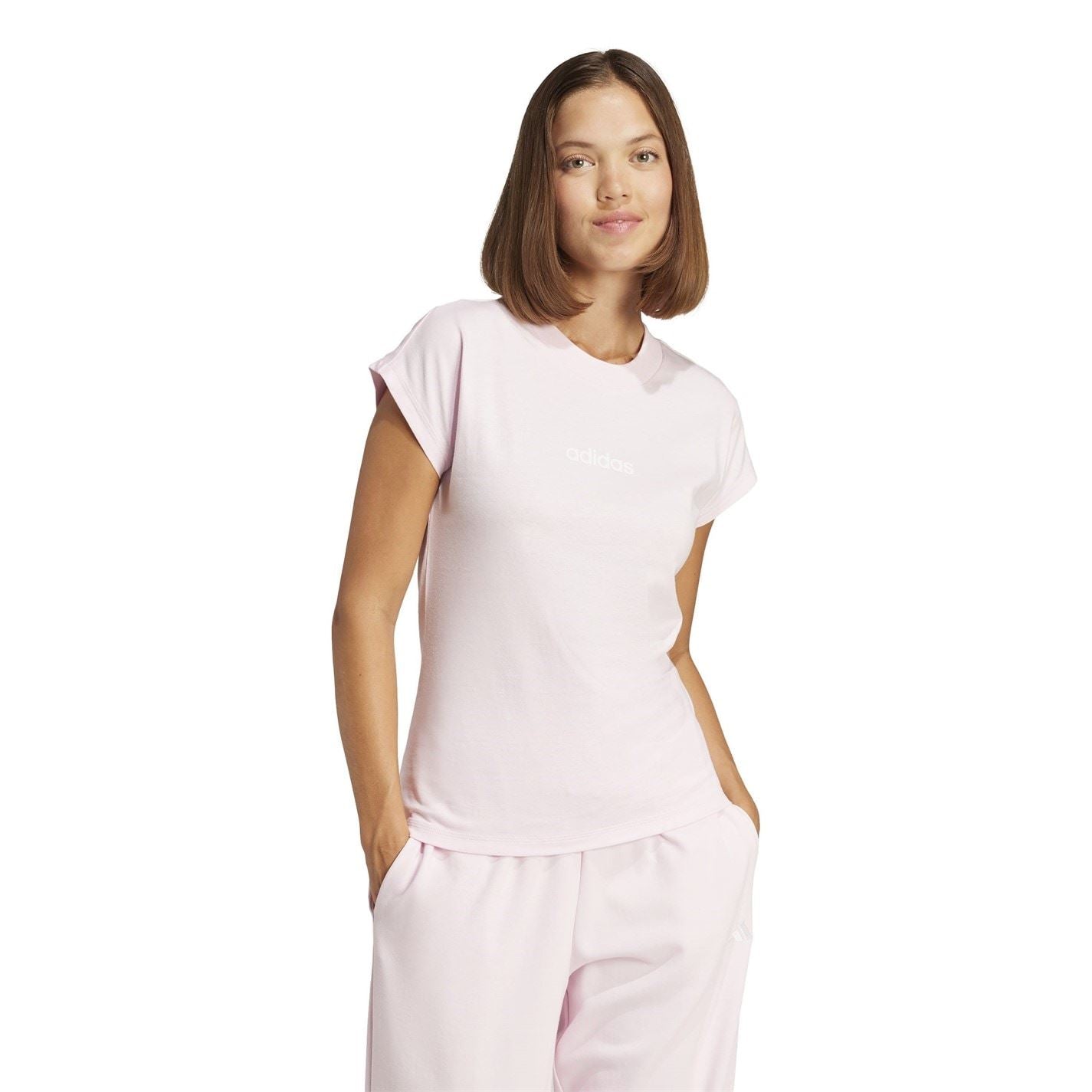 adidas Womens Essentials Linear Cotton T-Shirt
