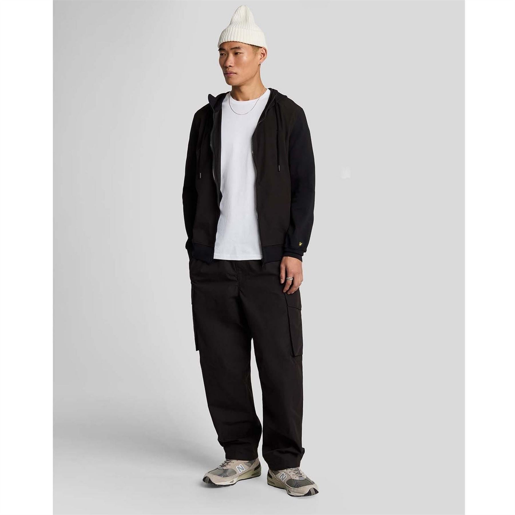 Lyle and Scott Hybrid Zip Through Hoodie