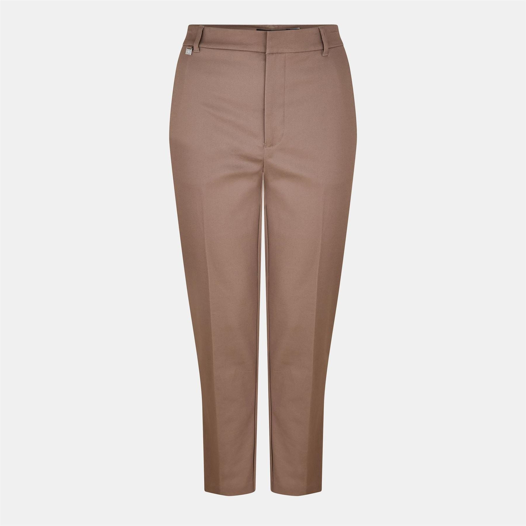 Lauren by Ralph Lauren Lakythia Real Leather Straight Leg Trousers