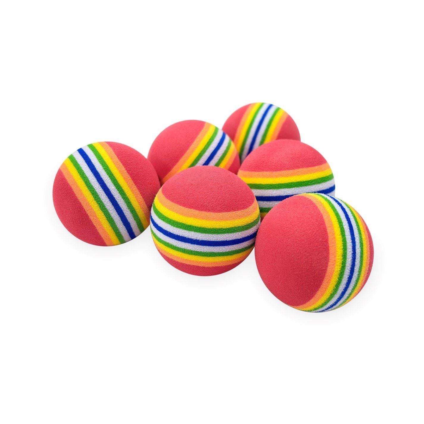 Slazenger Multicolored Practice Foam Balls Pack Of 6