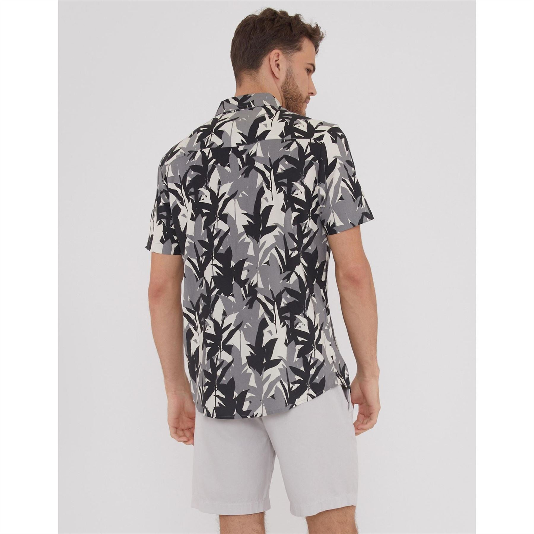 Threadbare Regular Fit Jungle Short Sleeve Shirt