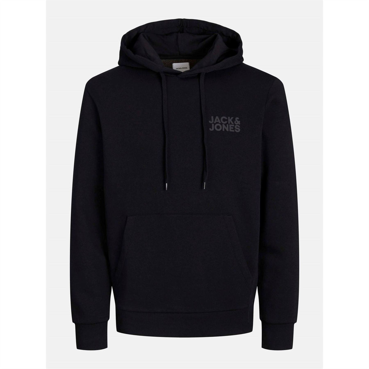 Jack and Jones Logo Hooded Neck Kangaroo Pocket Sweatshirt