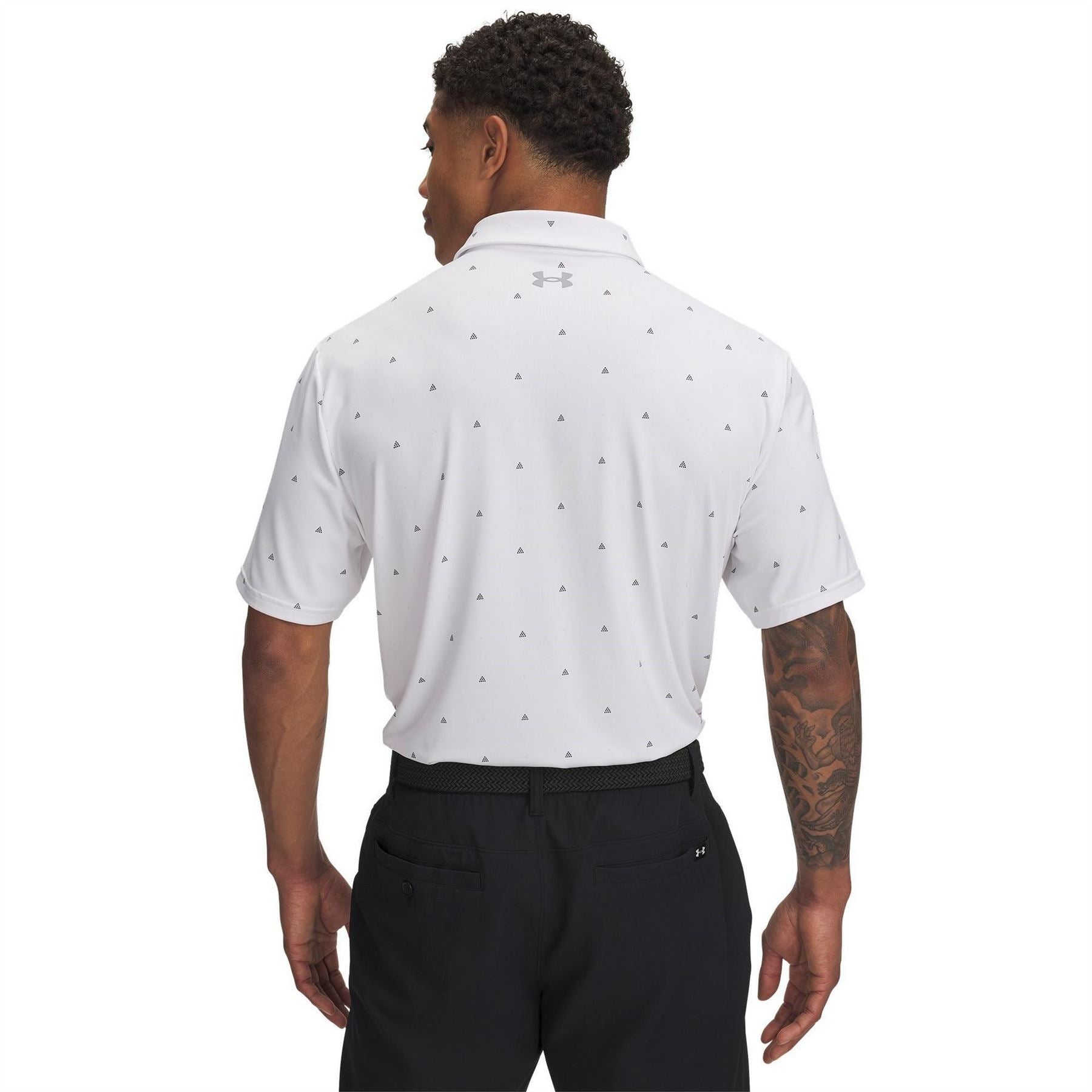 Under Armour Printed Collared Neck Short Sleeve Polo Shirt