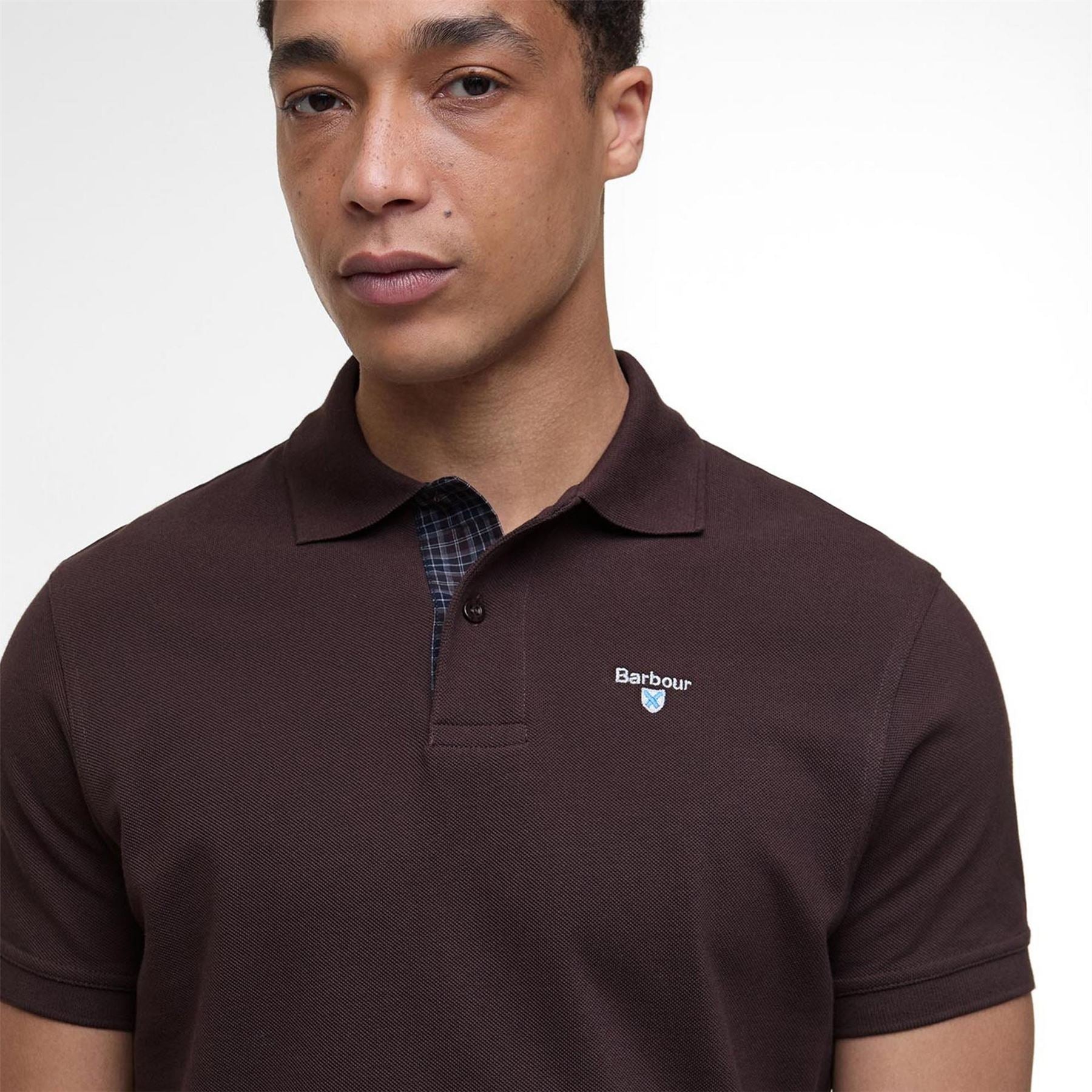 Barbour Tartan Pique Polo Shirt