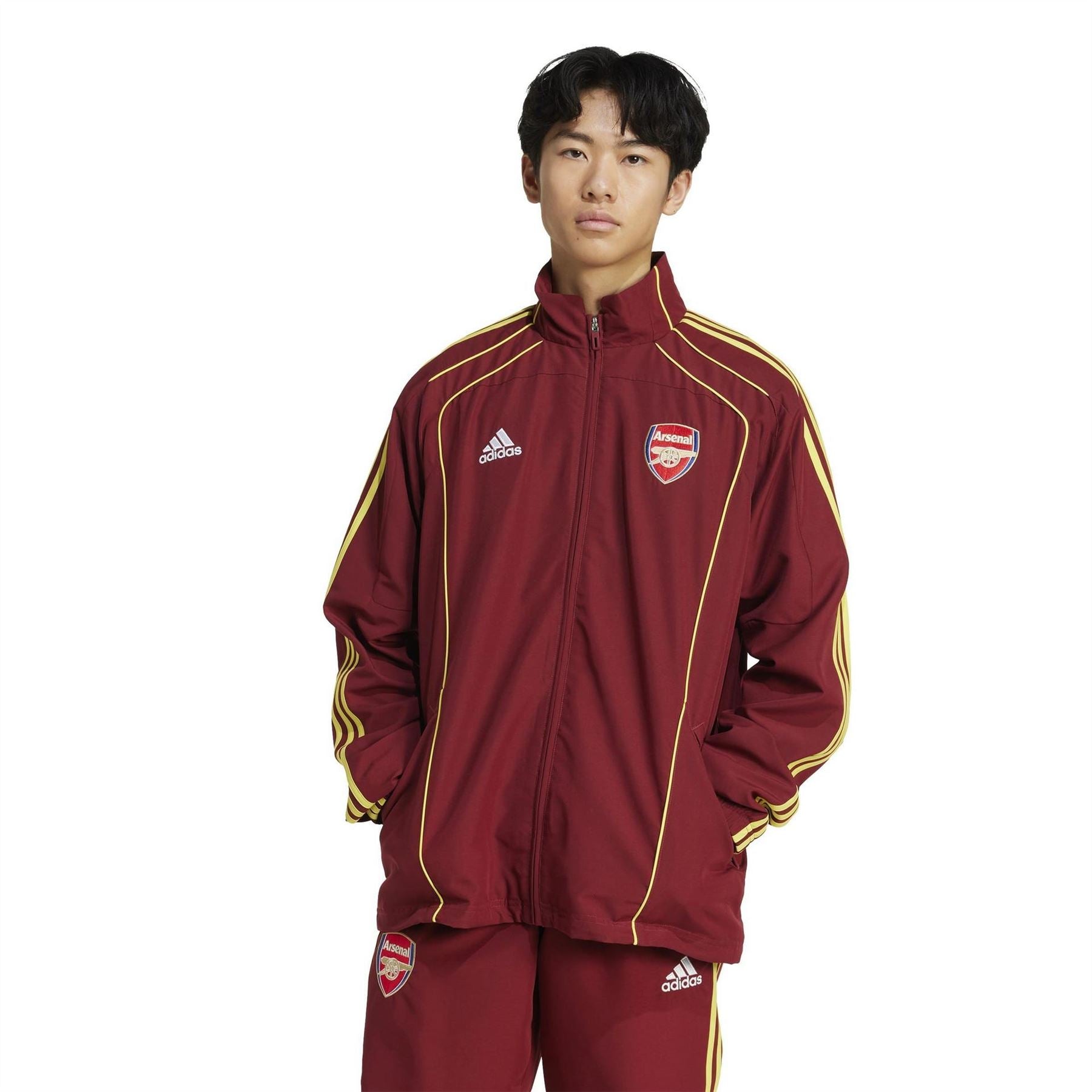 adidas Mens Arsenal Football Club Ubackpack Tracksuit Top