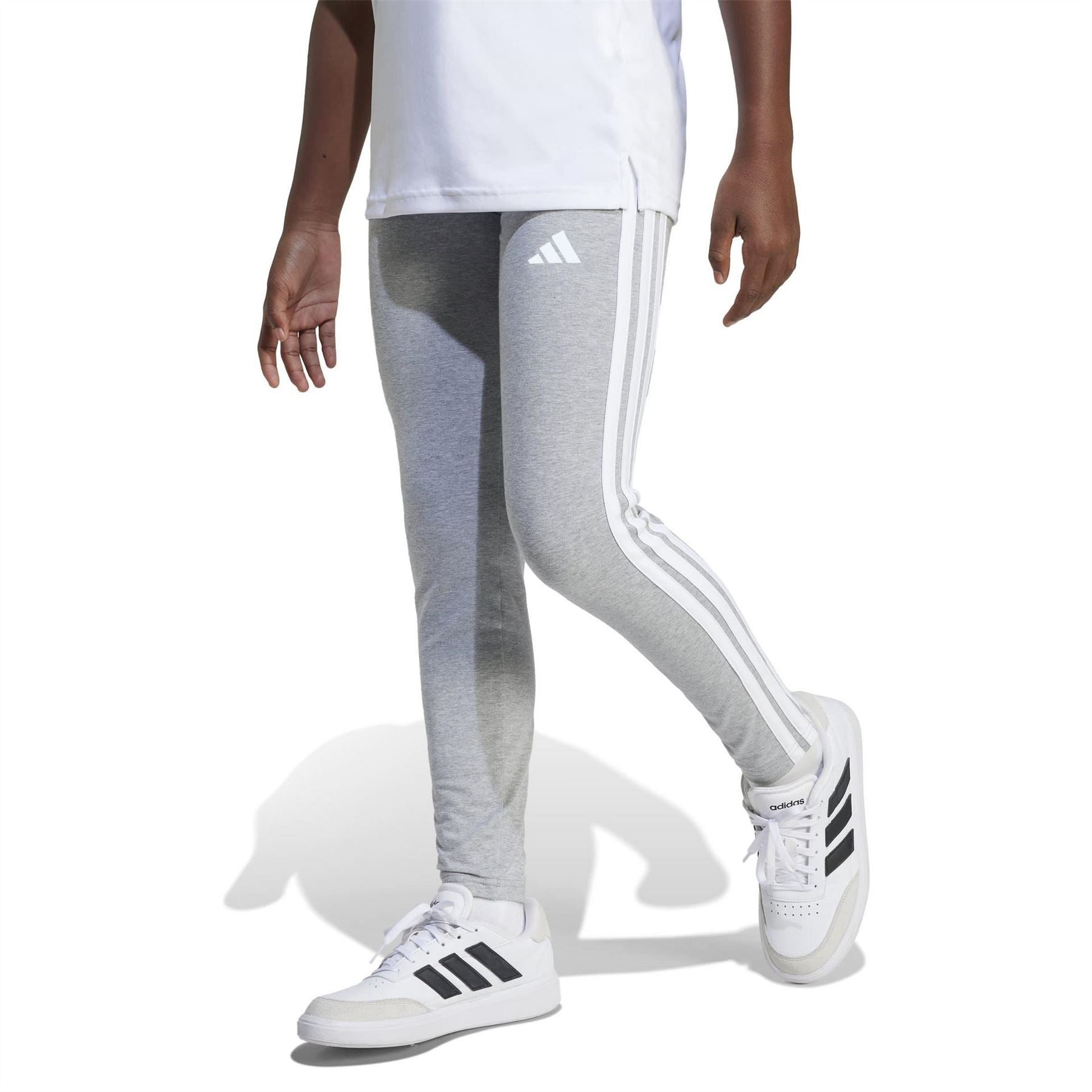 adidas Girls Essentials 3 Stripes Leggings