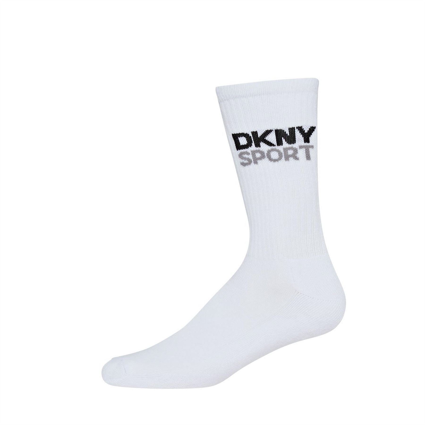 DKNY Mens 3 Pack Sport Socks Dogwood