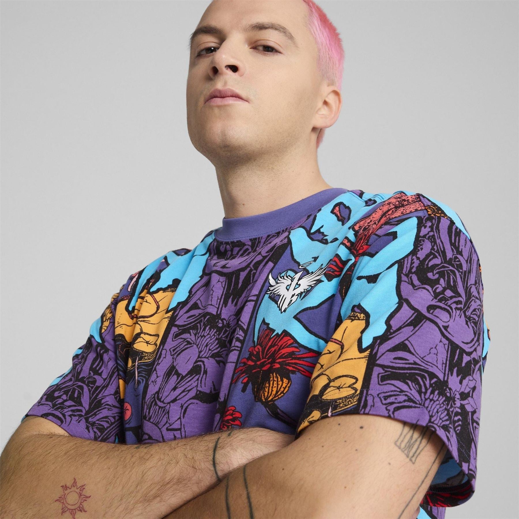 Puma Mens Phoenix Aop Tee T-Shirt