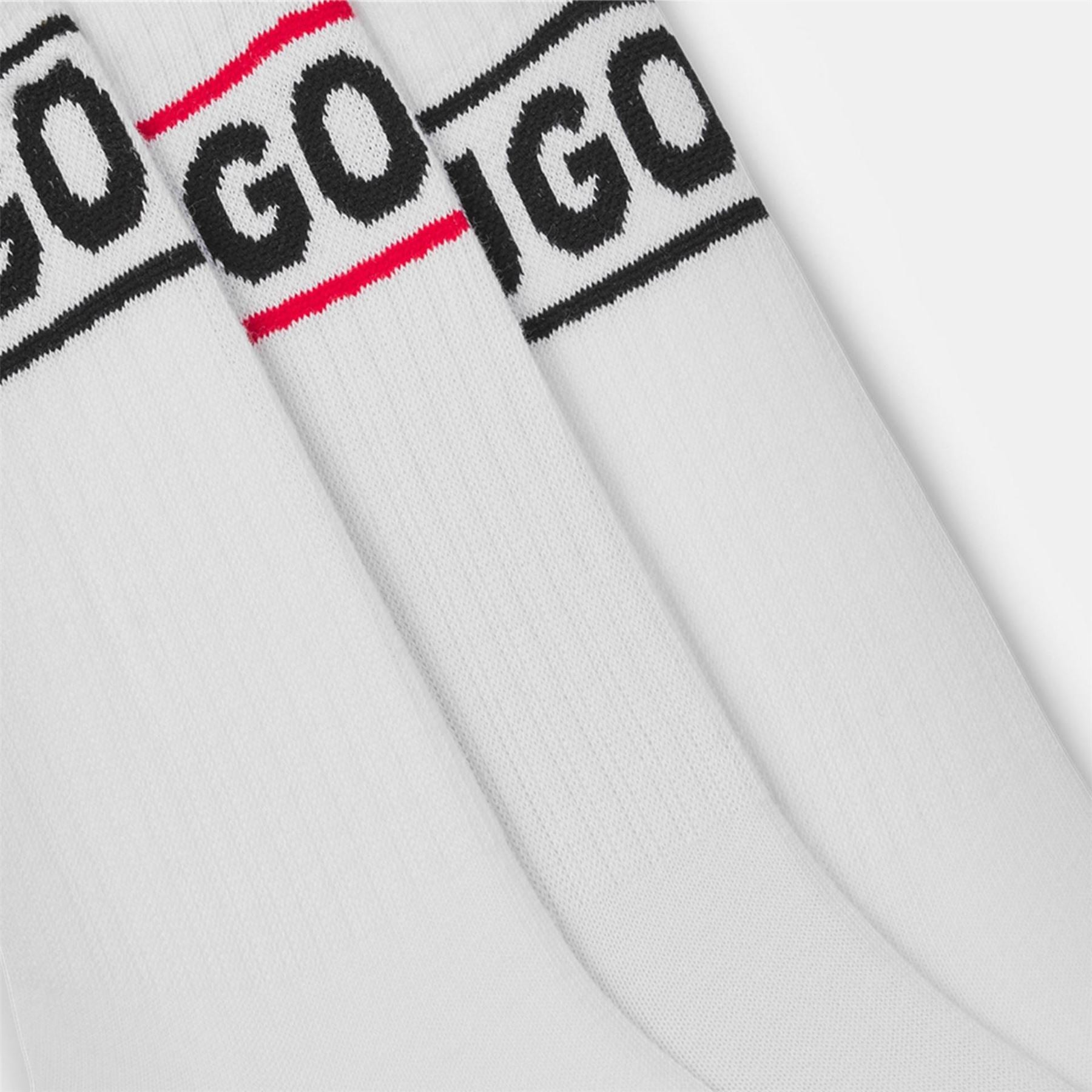 Hugo Qsrib Sporty Lettering Crew Socks