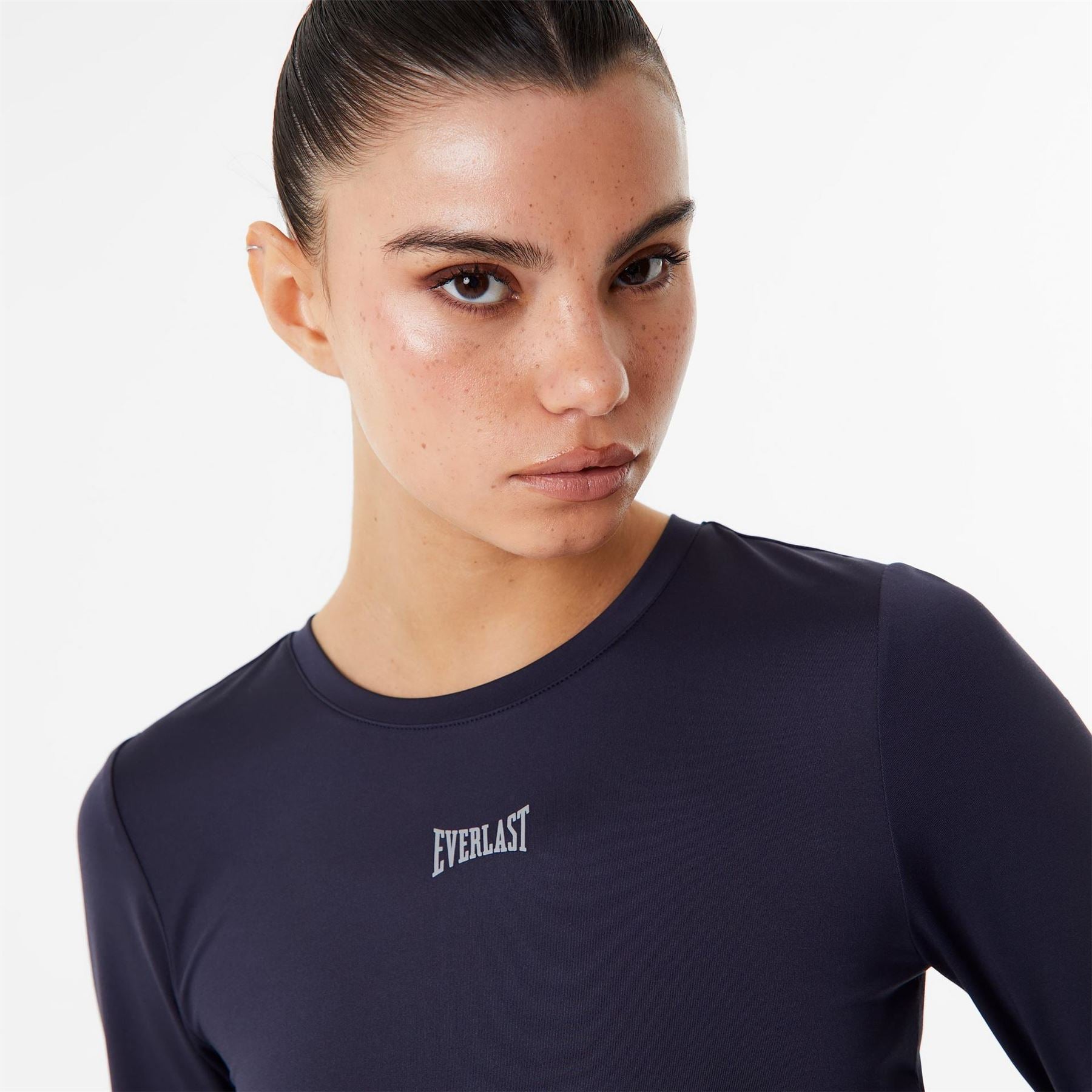 Everlast Ruched Long Sleeve Performance Gym Top