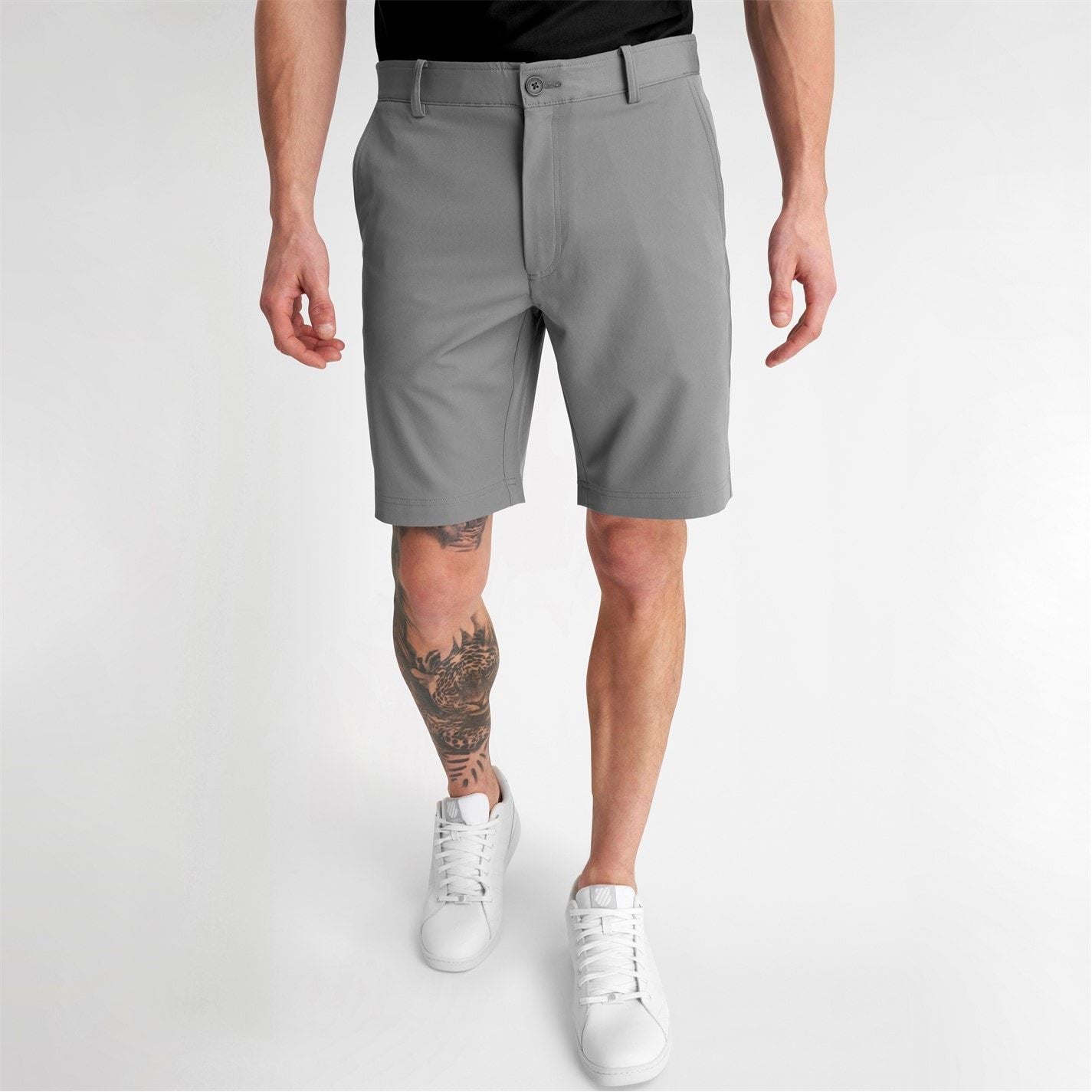 Calvin Klein Golf Logo Print Chino Bermuda Shorts