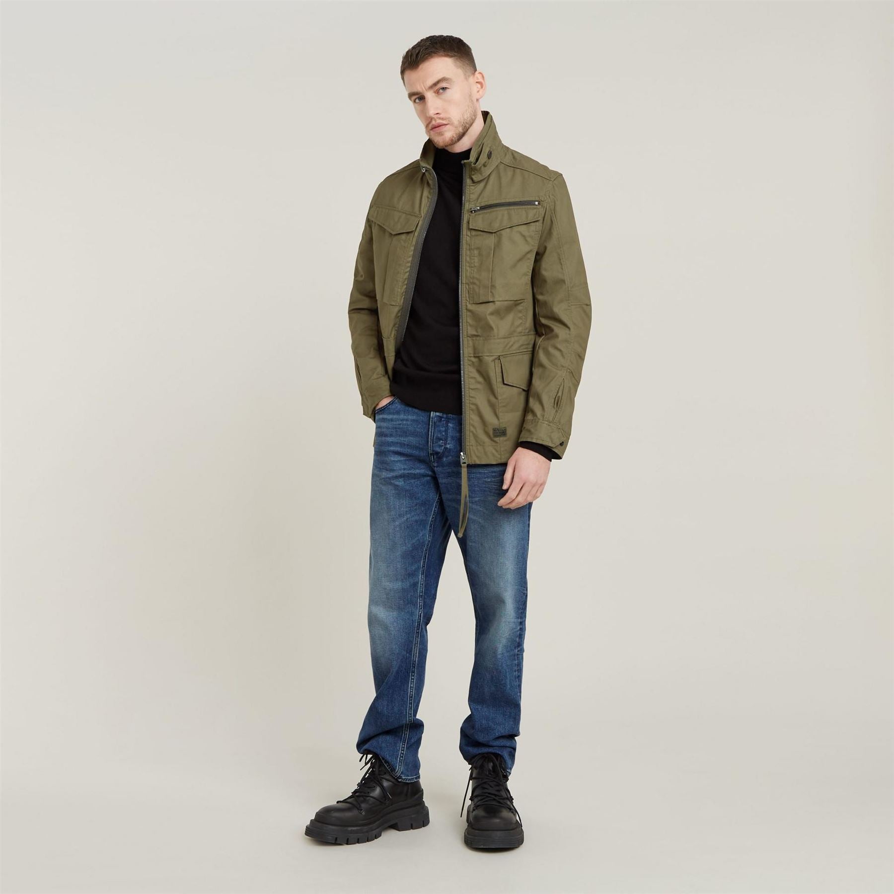 G Star Rovic Field Jacket High Neck