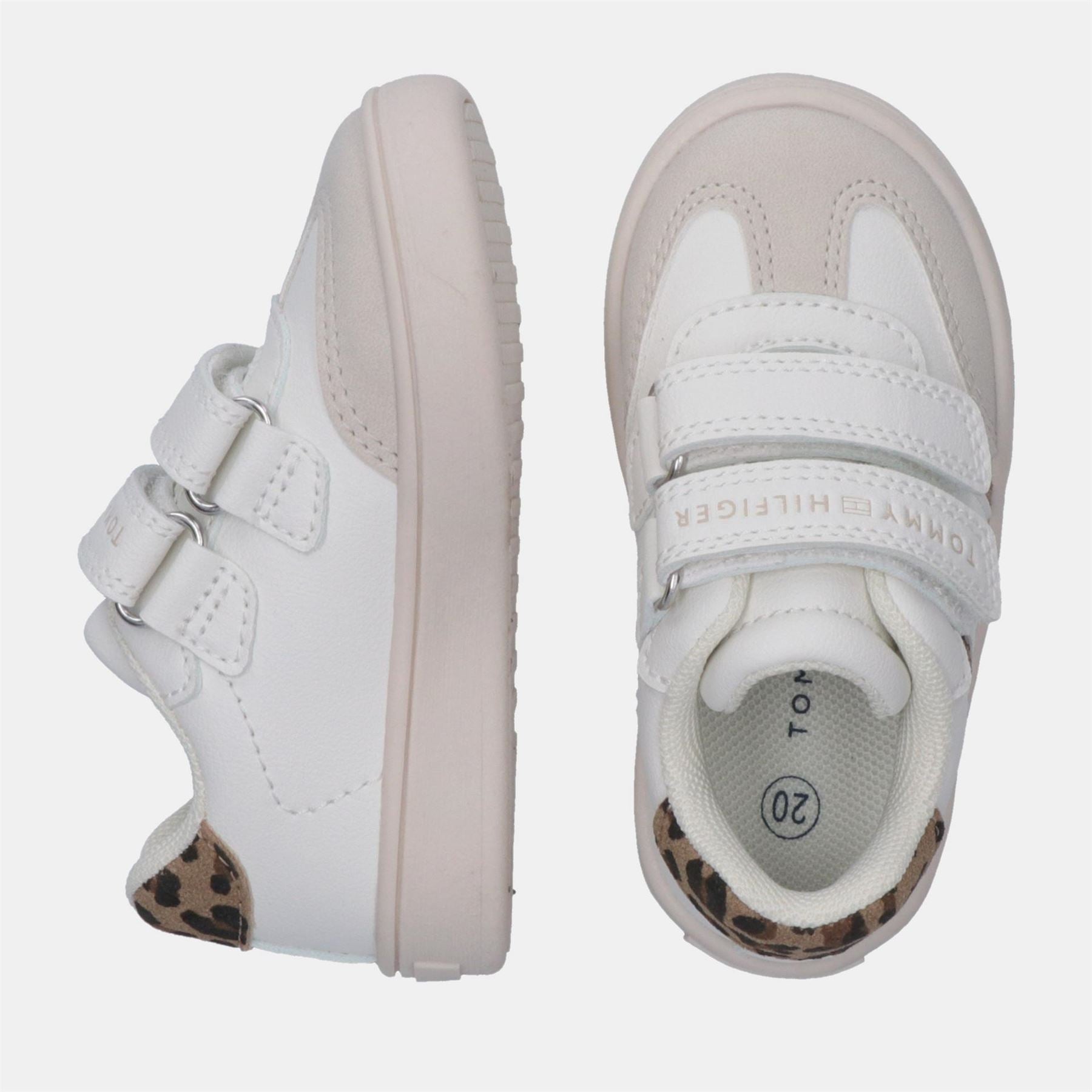 Tommy Hilfiger Velcro Leopard Patterned Crib Trainers