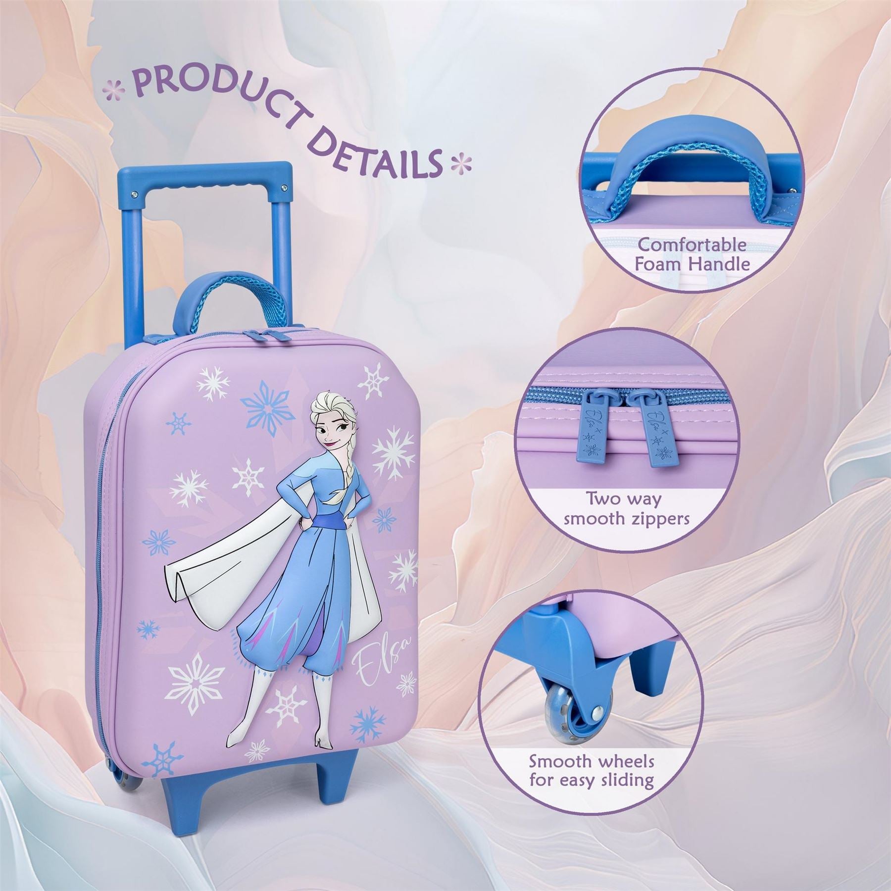 Character Suitcase Spiderman Stitch Elsa