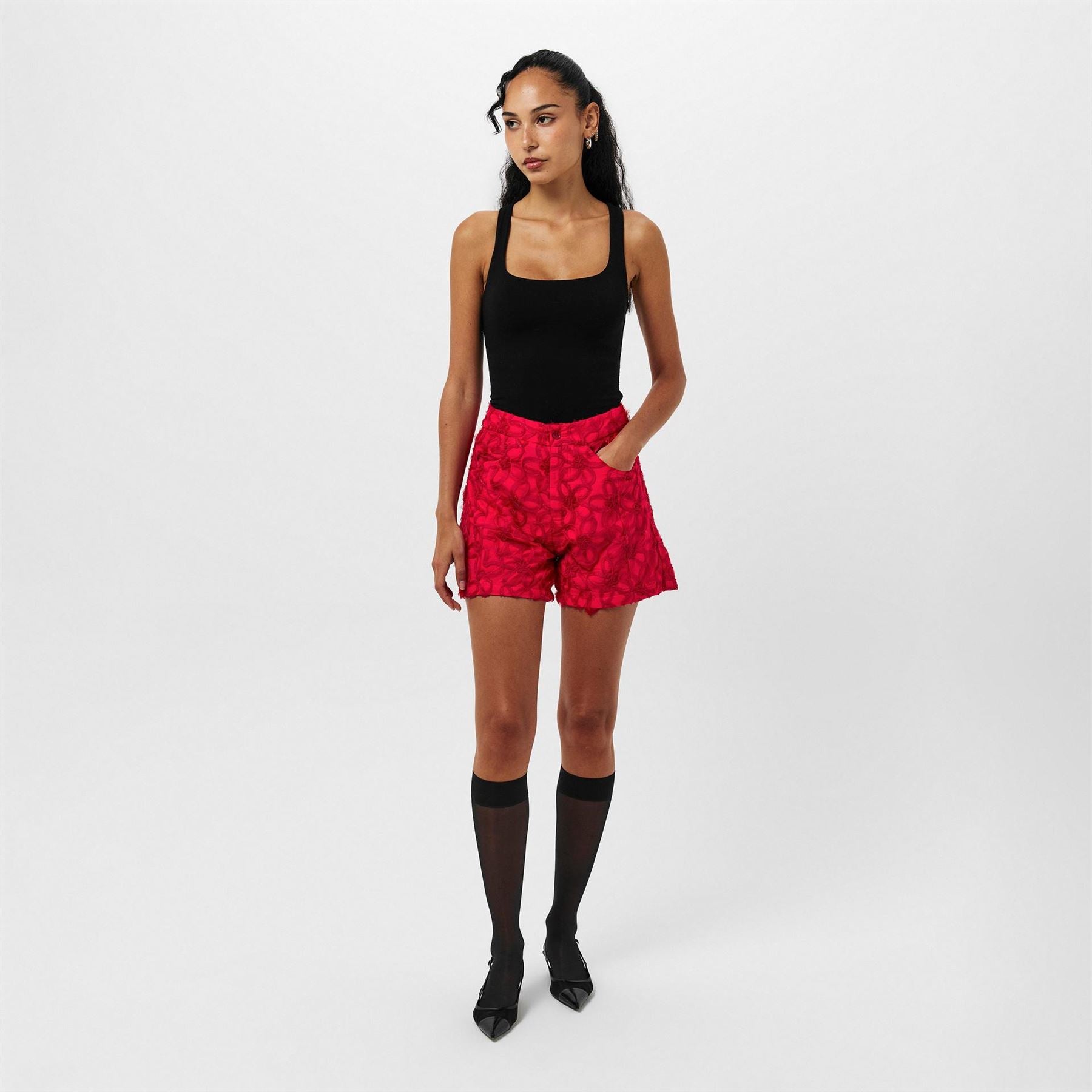 AmyLynn Floral Patterned Bermuda Shorts