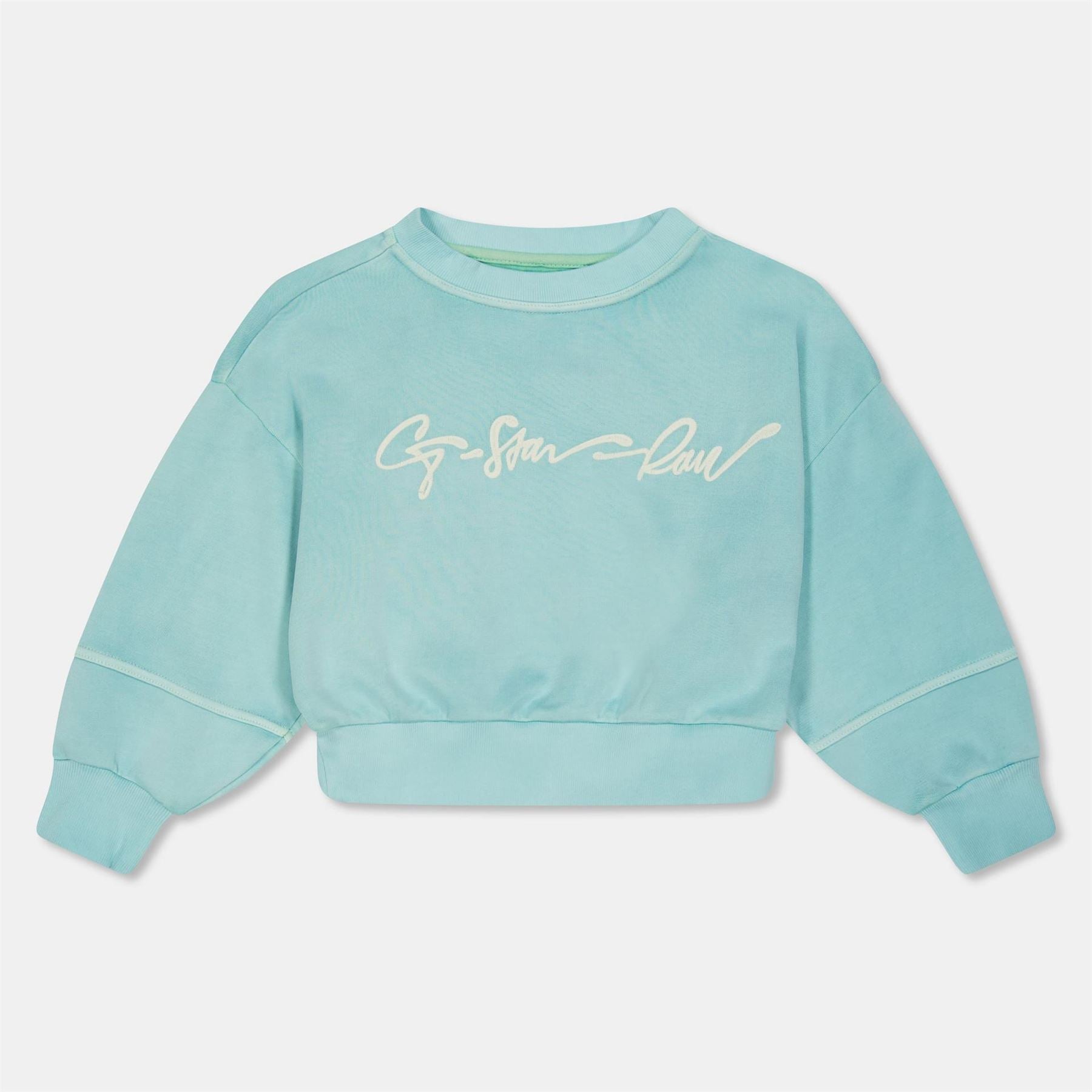 G Star Embroidered Crew Neck Drop Shoulder Oversize Sweatshirt