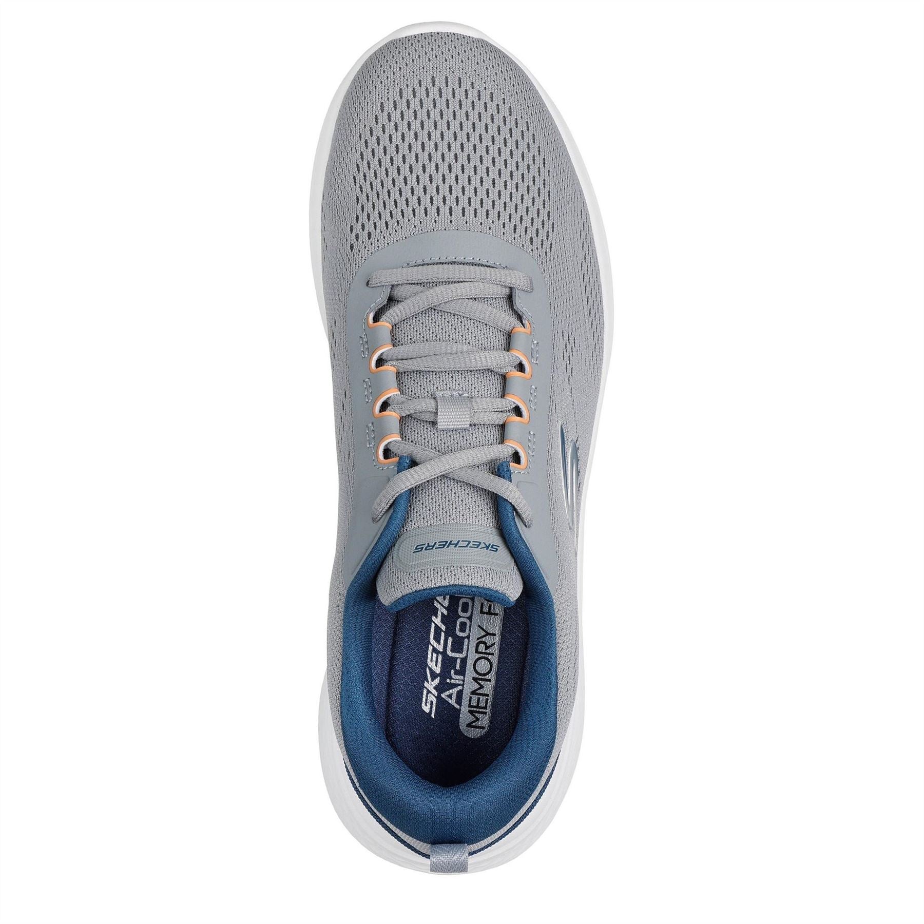 Skechers Mens Mesh Lace Up Low Top Trainers