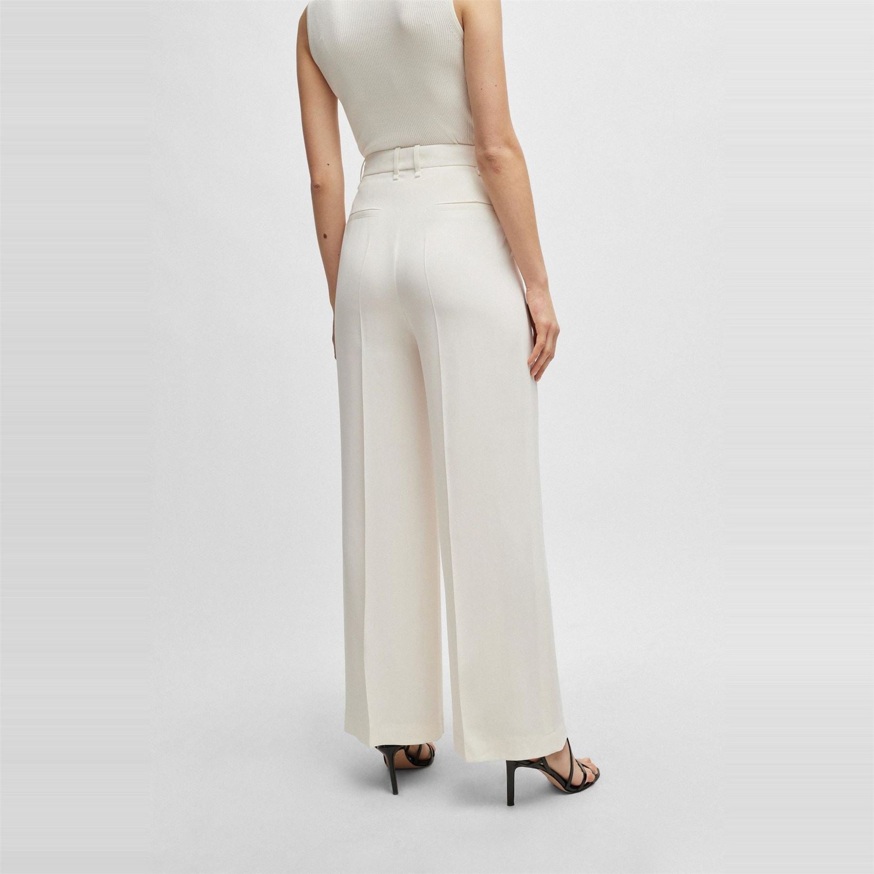 Boss Tikela Straight Leg Trousers, Straight Leg Design