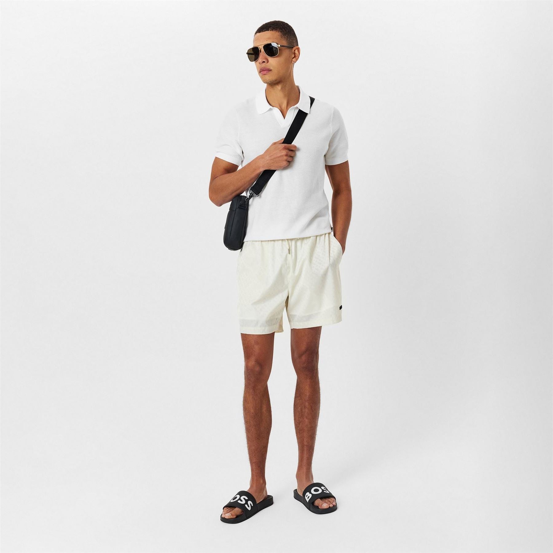 Boss Bw Jacques Swim Short, Comfortable Elasticated Waist