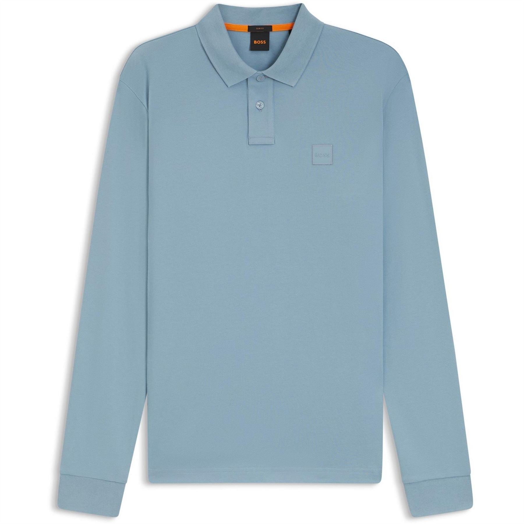 Boss BOSS ORANGE Passerby Premium Cotton Long Sleeve Polo Shirt with Logo Detail