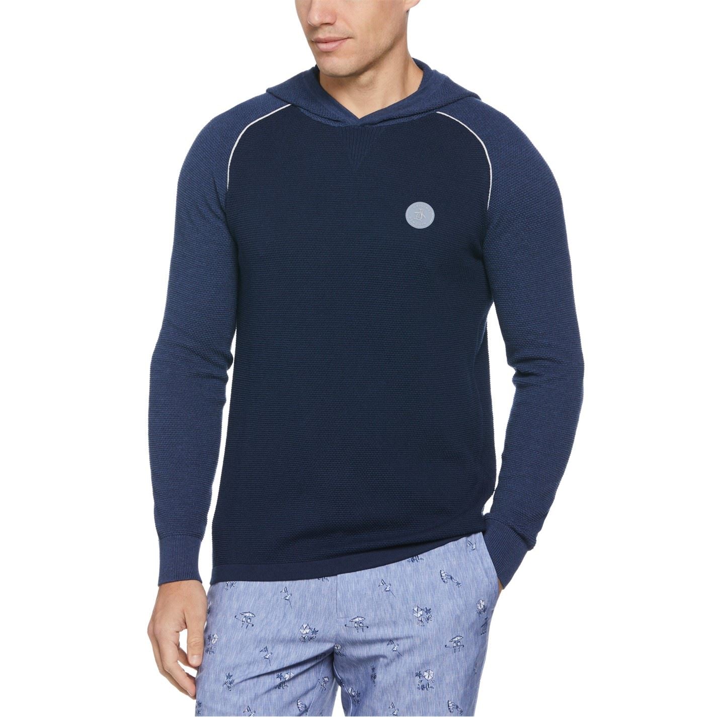 Original Penguin Golf PG Heritage Textured Knitted Crew Neck Jumper