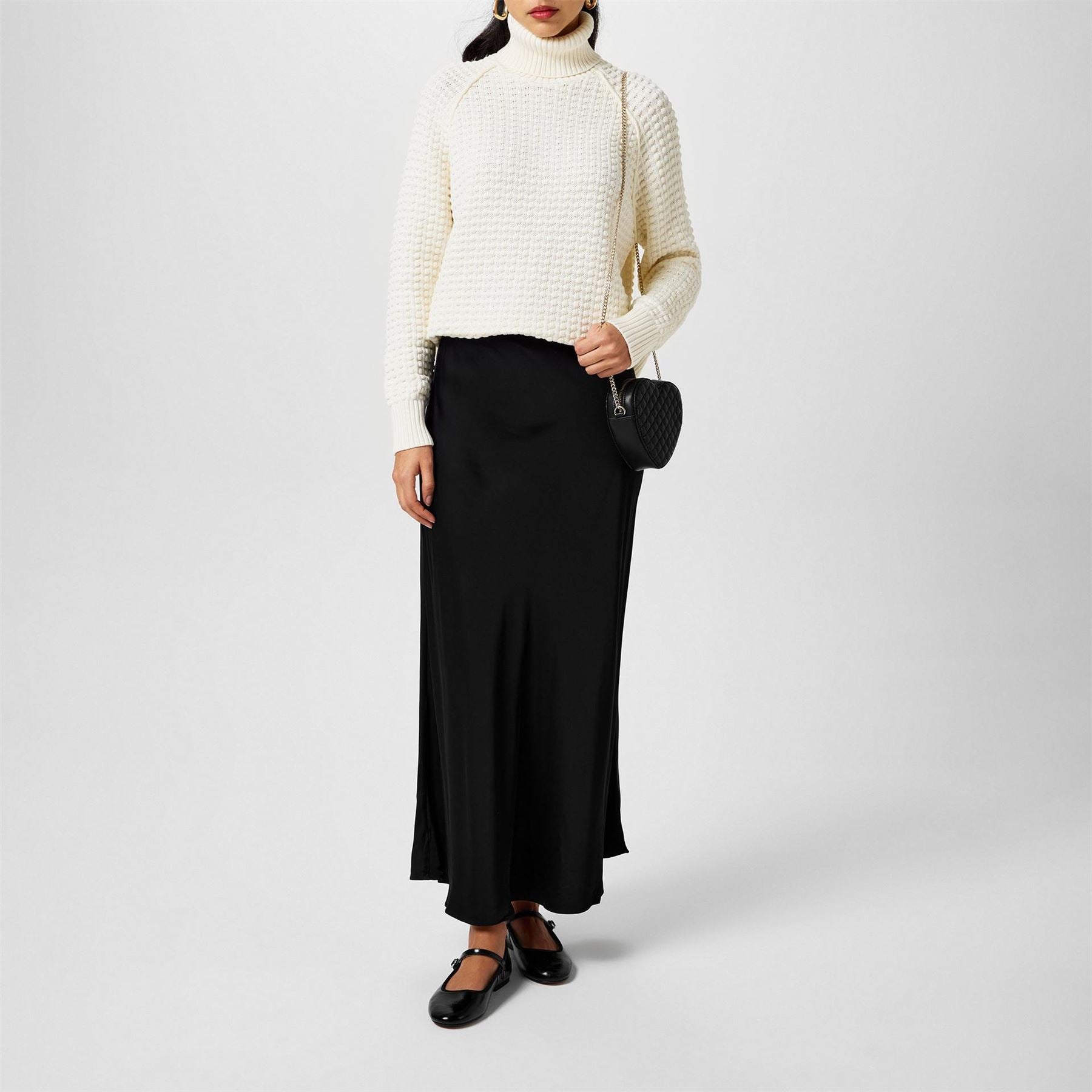 French Connection Keya Popcorn Knitted Mozart Crew Neck Jumper