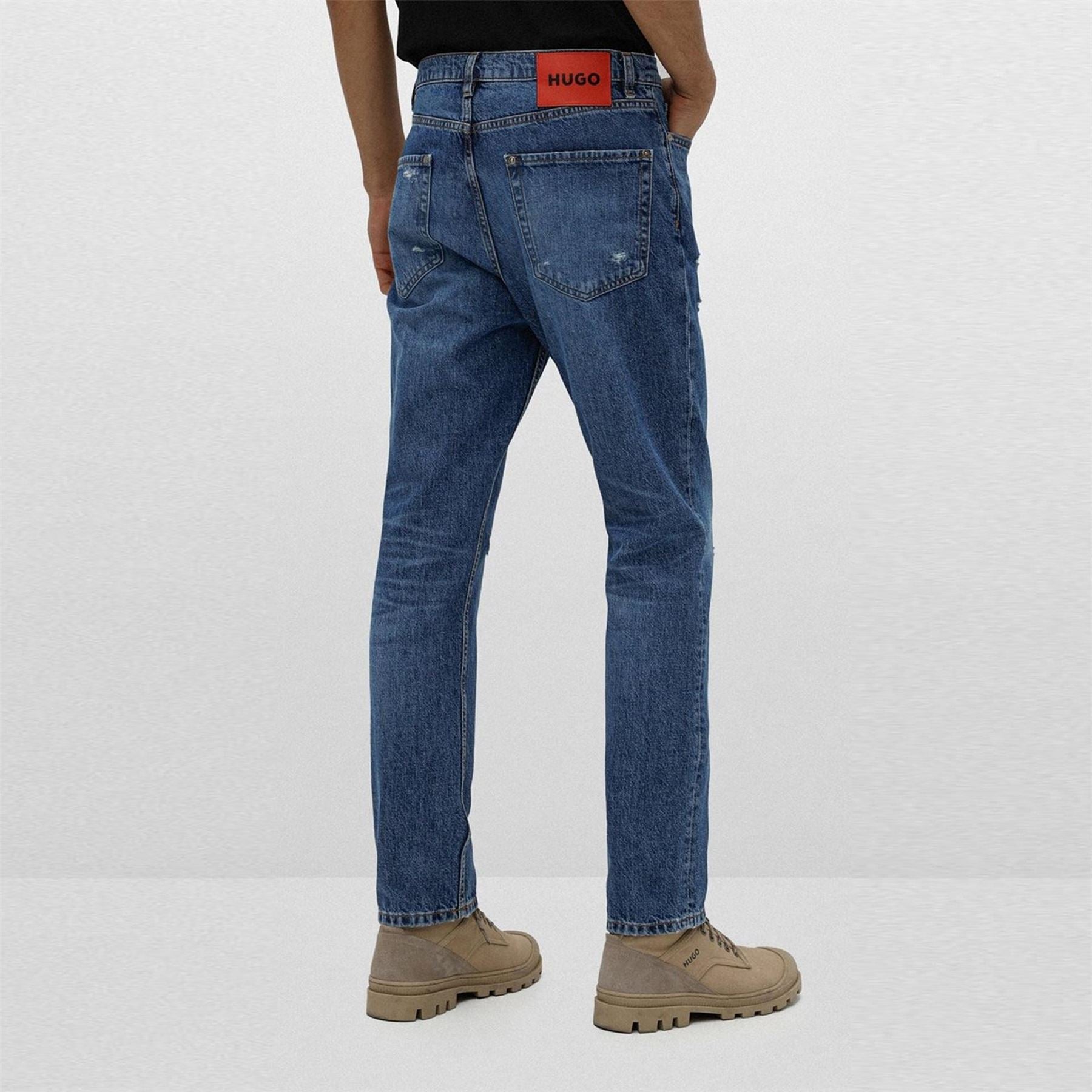 Hugo Distressed Slim Fit Jeans