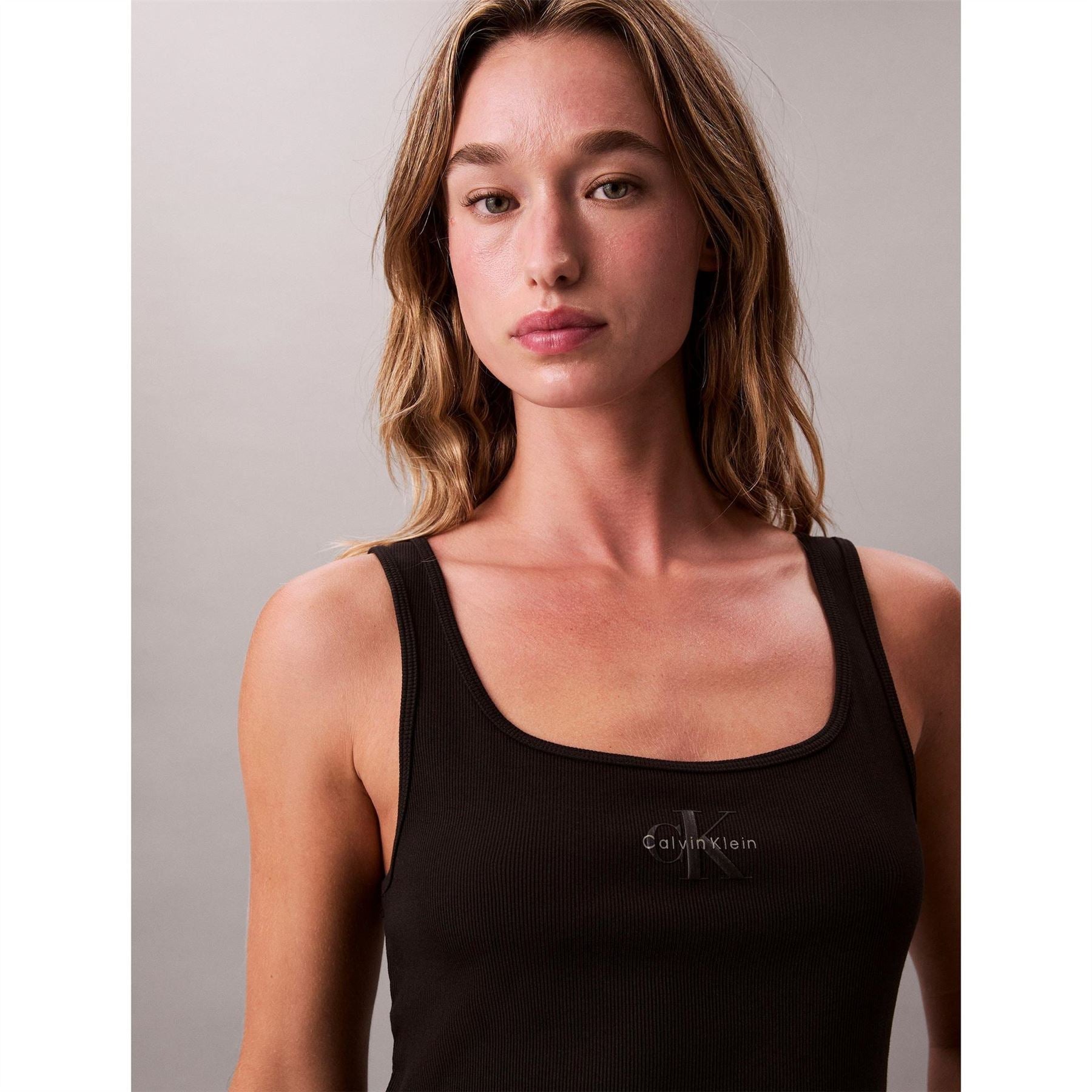 Calvin Klein Jeans Scoop Neck Spaghetti Strap Tank
