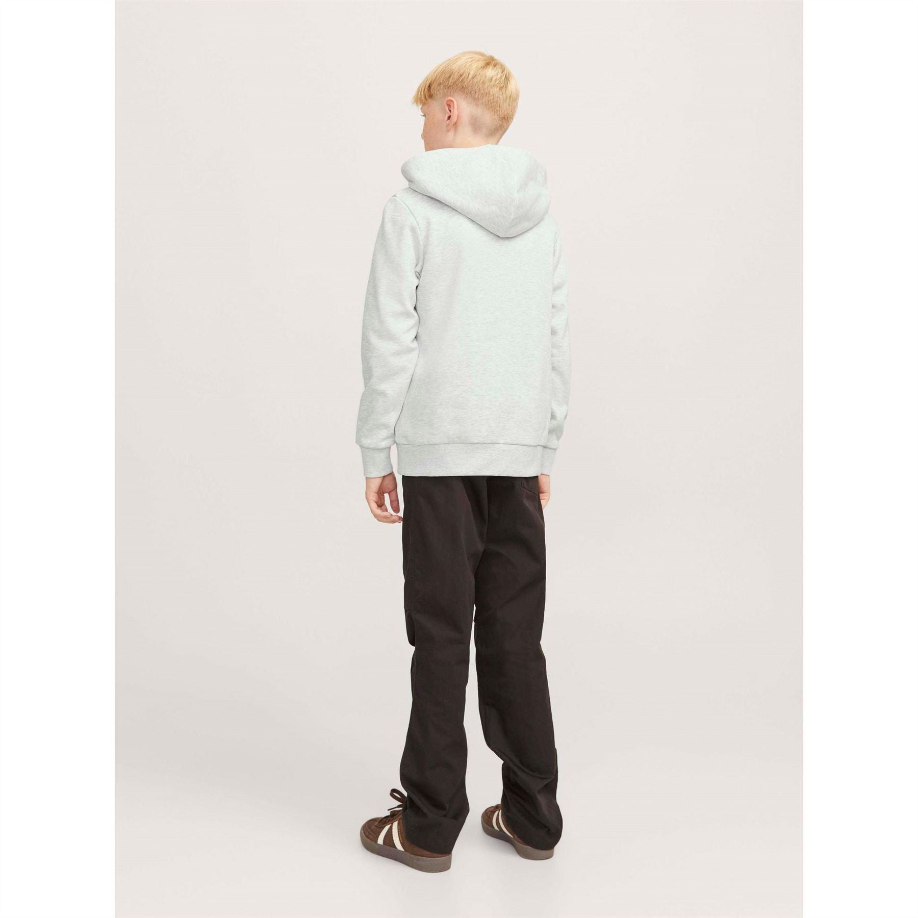 Jack and Jones Lettering Hooded Neck Long Sleeve Varsity Sweatshirt