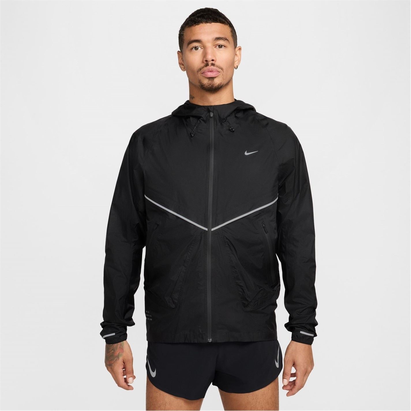 Nike Reflective Ribbon Hooded Running Jacket