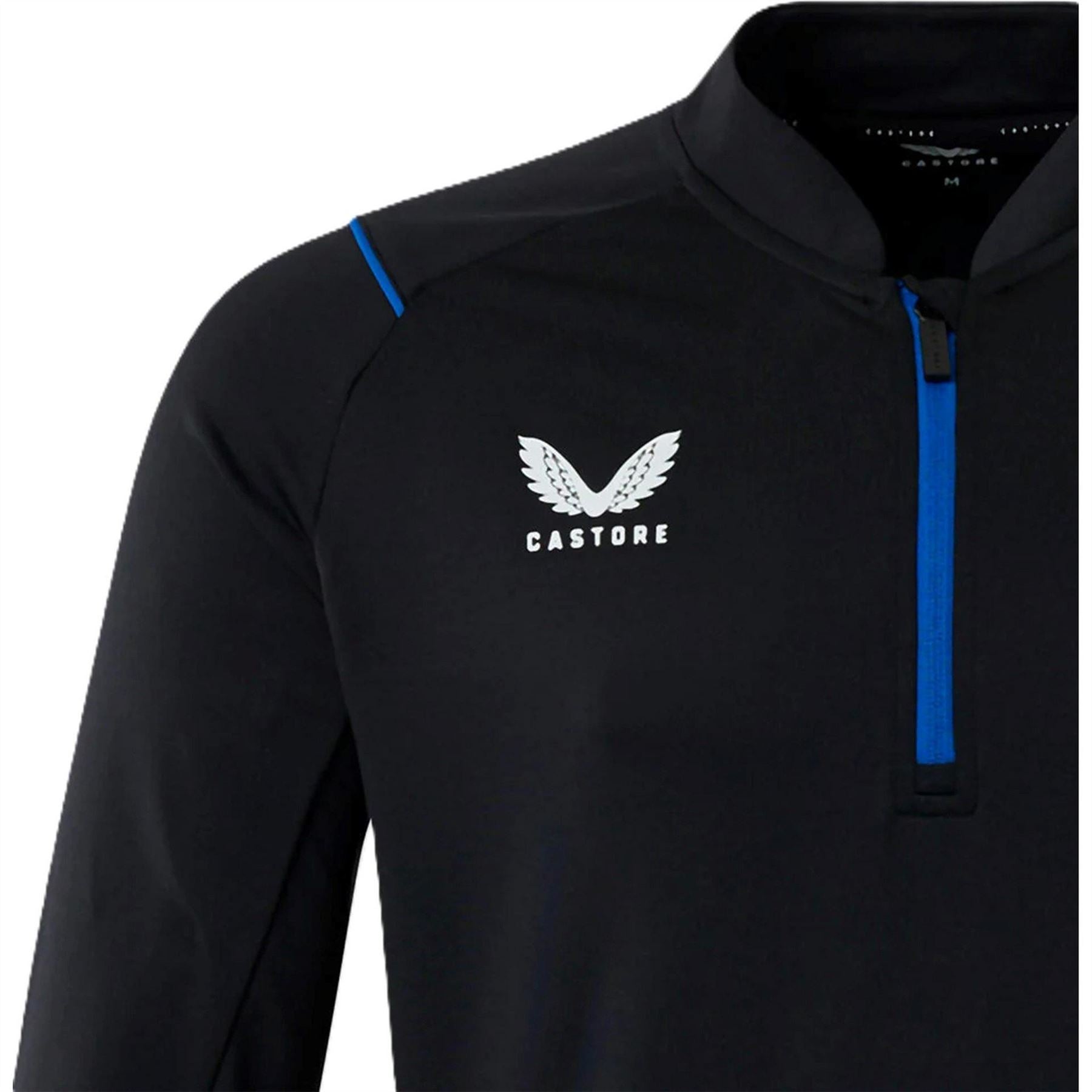 Castore Rangers FC Zip Neck Regular Fit Sweatshirt