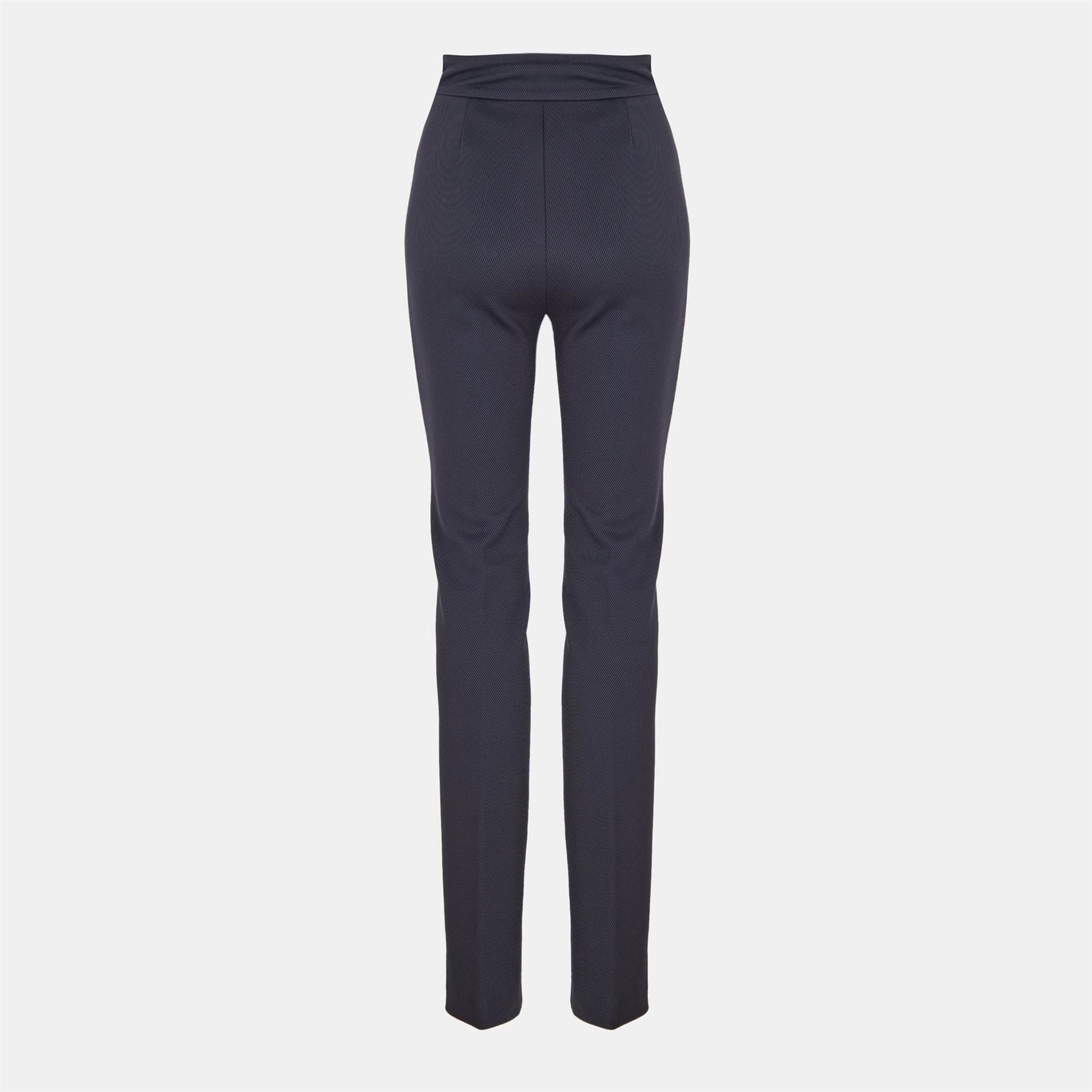 Boss Tubeka Solid Patterned Slim Cigarette Trousers
