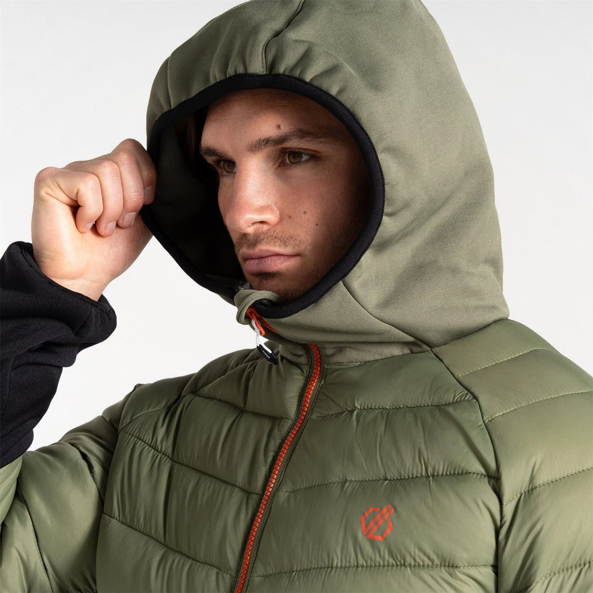 Dare 2b Torrek Hybrid Hooded Zipped Pocket Color Block Hybrid Jacket