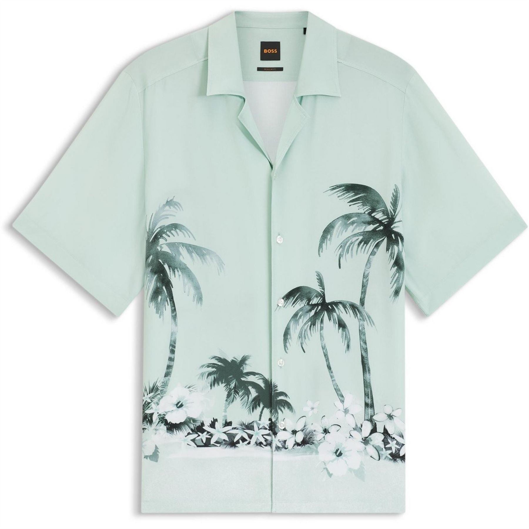 Boss Patterned Short Sleeve Shirt