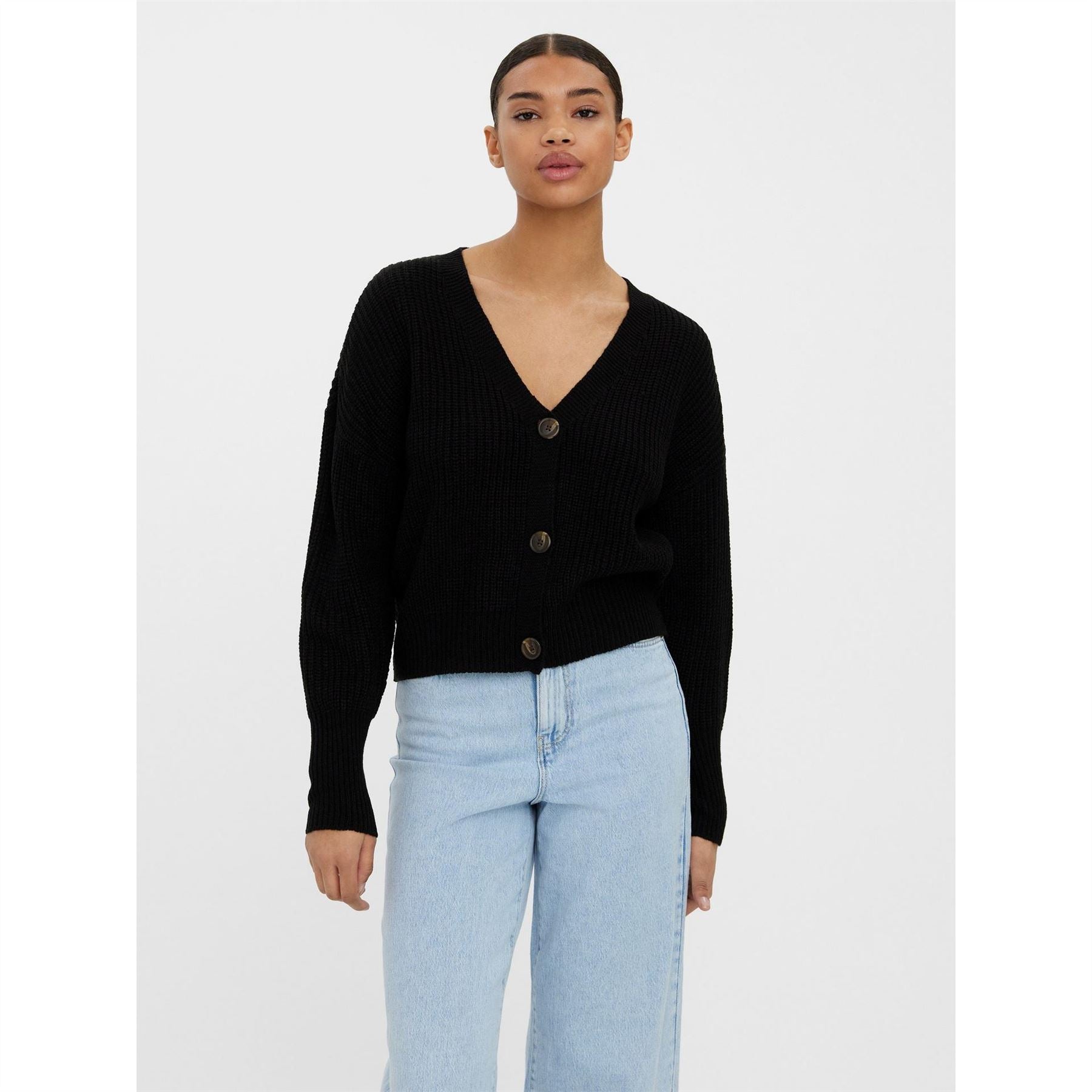 Vero Moda V-Neck Relaxed Fit Long Sleeve Sweater