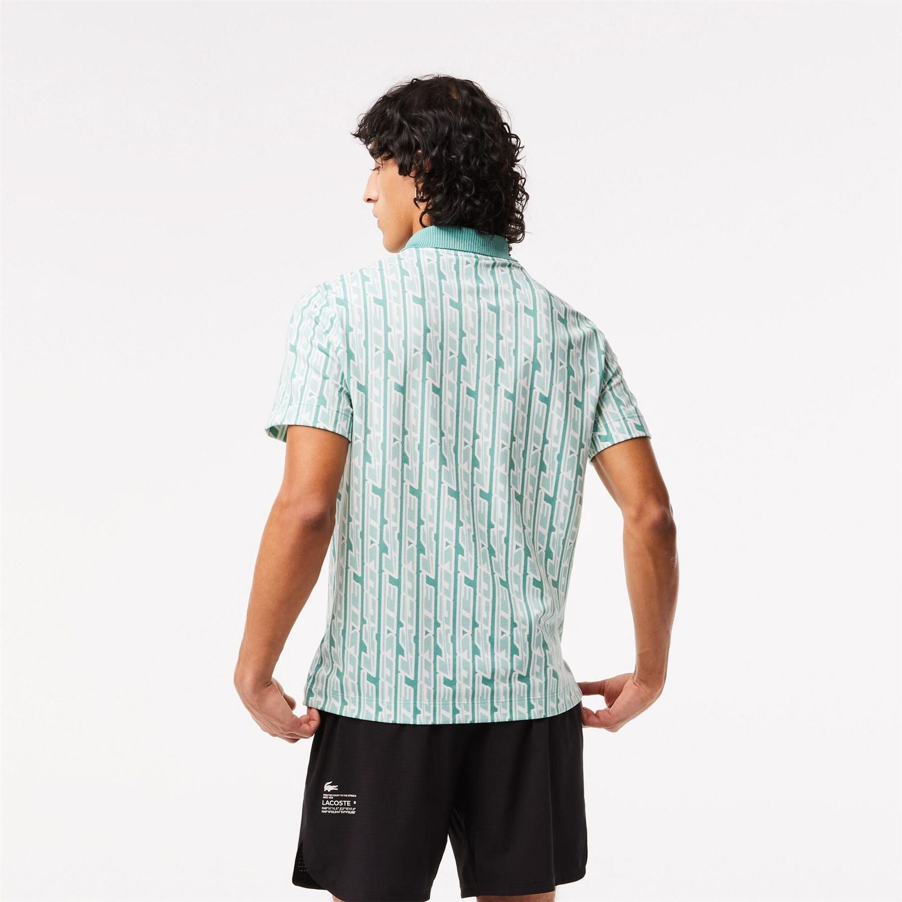 Lacoste Printed Short Sleeve Polo Shirt