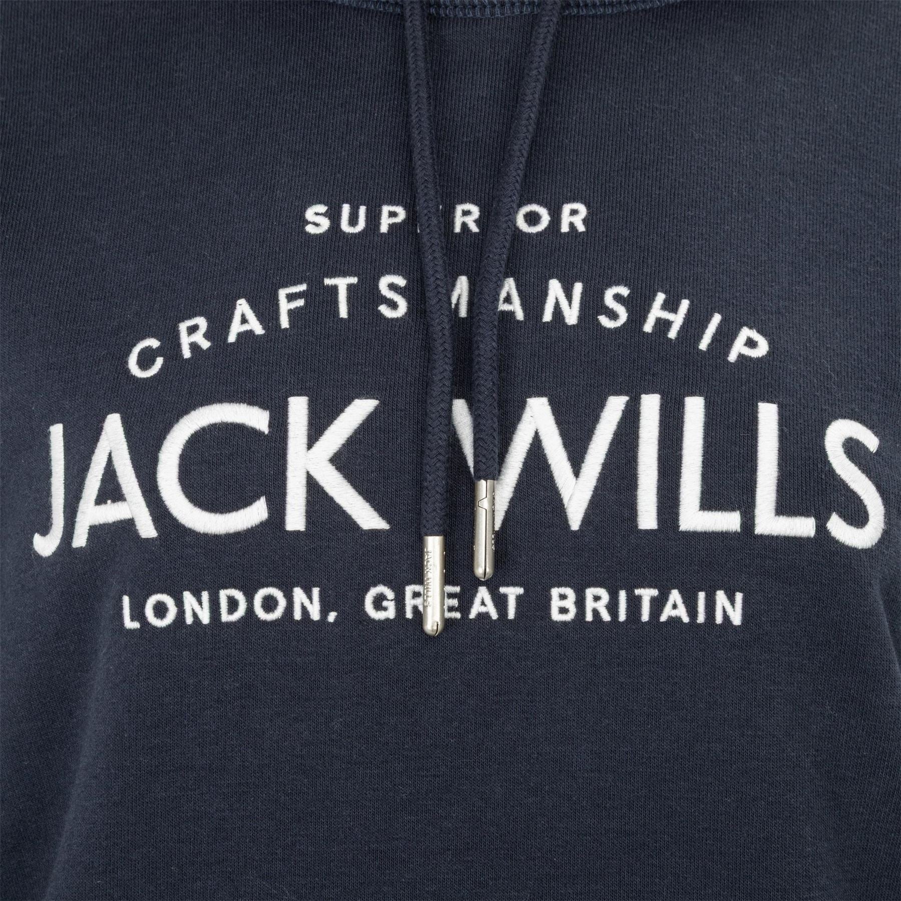 Jack Wills Hunston Graphic Logo Hoodie