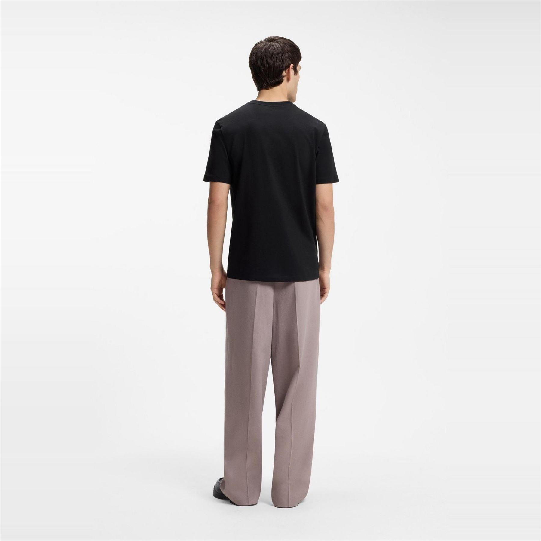 Hugo Cotton Jersey T-Shirt With Spaced Out Logo