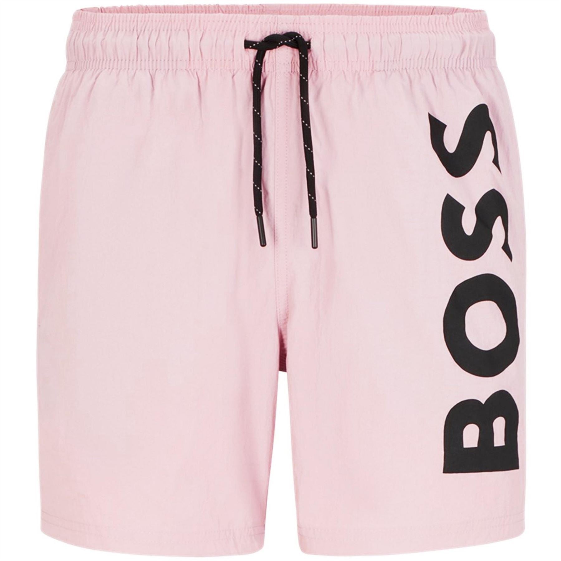 Boss Octopus Swim Shorts With Bold  Branding