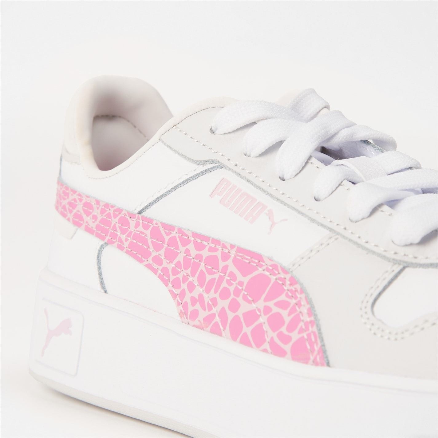 Puma Carina Street Jr Low Top Platform Trainers