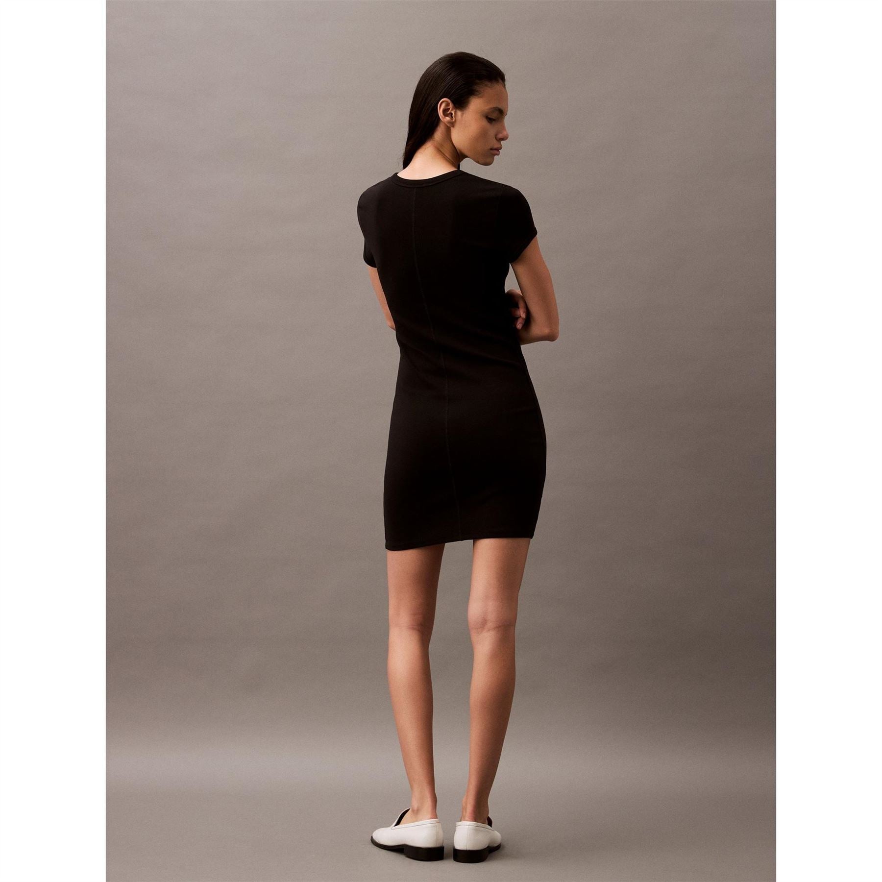 Calvin Klein Jeans Crew Neck Short Sleeve Mini Dress