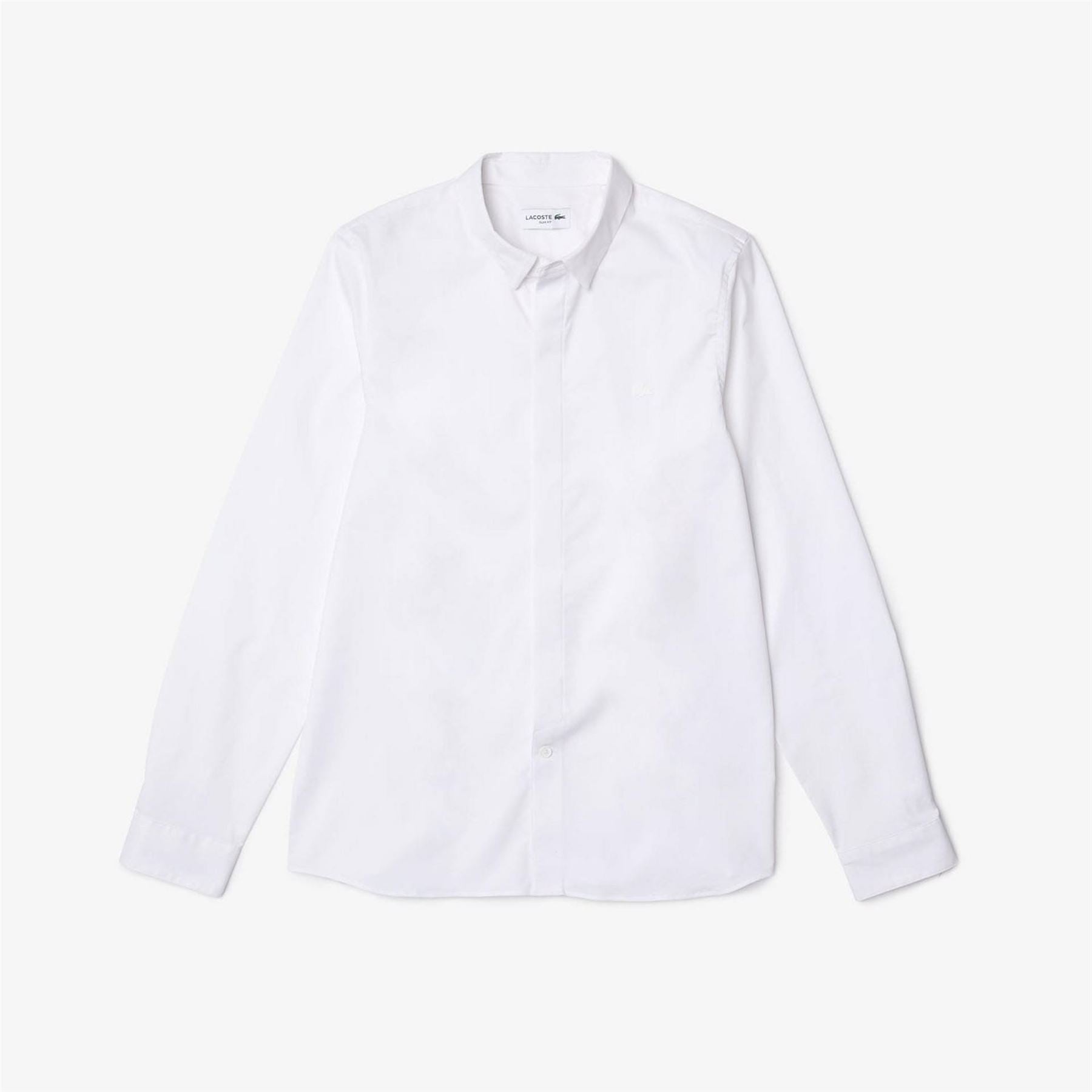 Lacoste Fit Concealed Placket Poplin Shirt