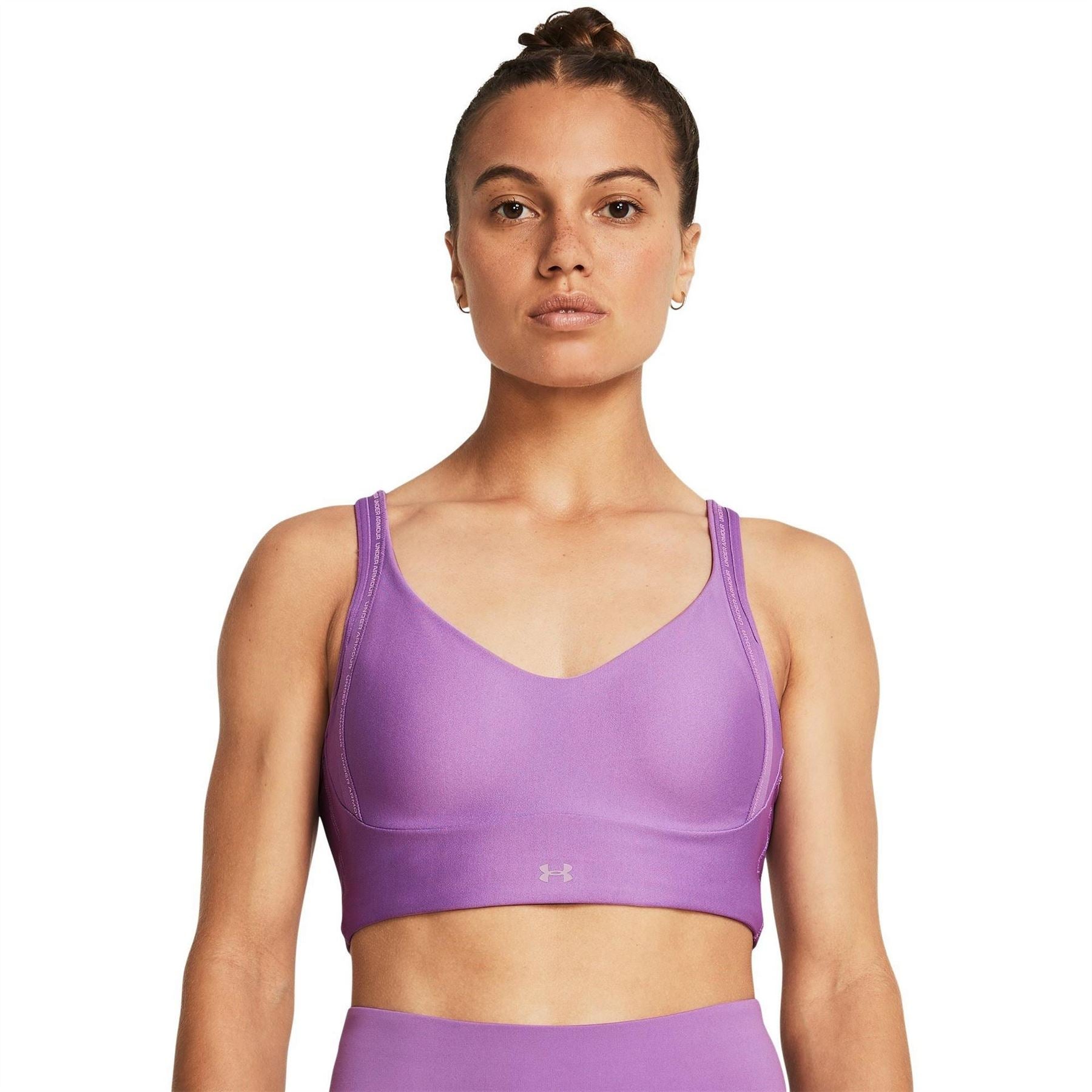 Under Armour Infin V-Neck Cropped Compression Bra