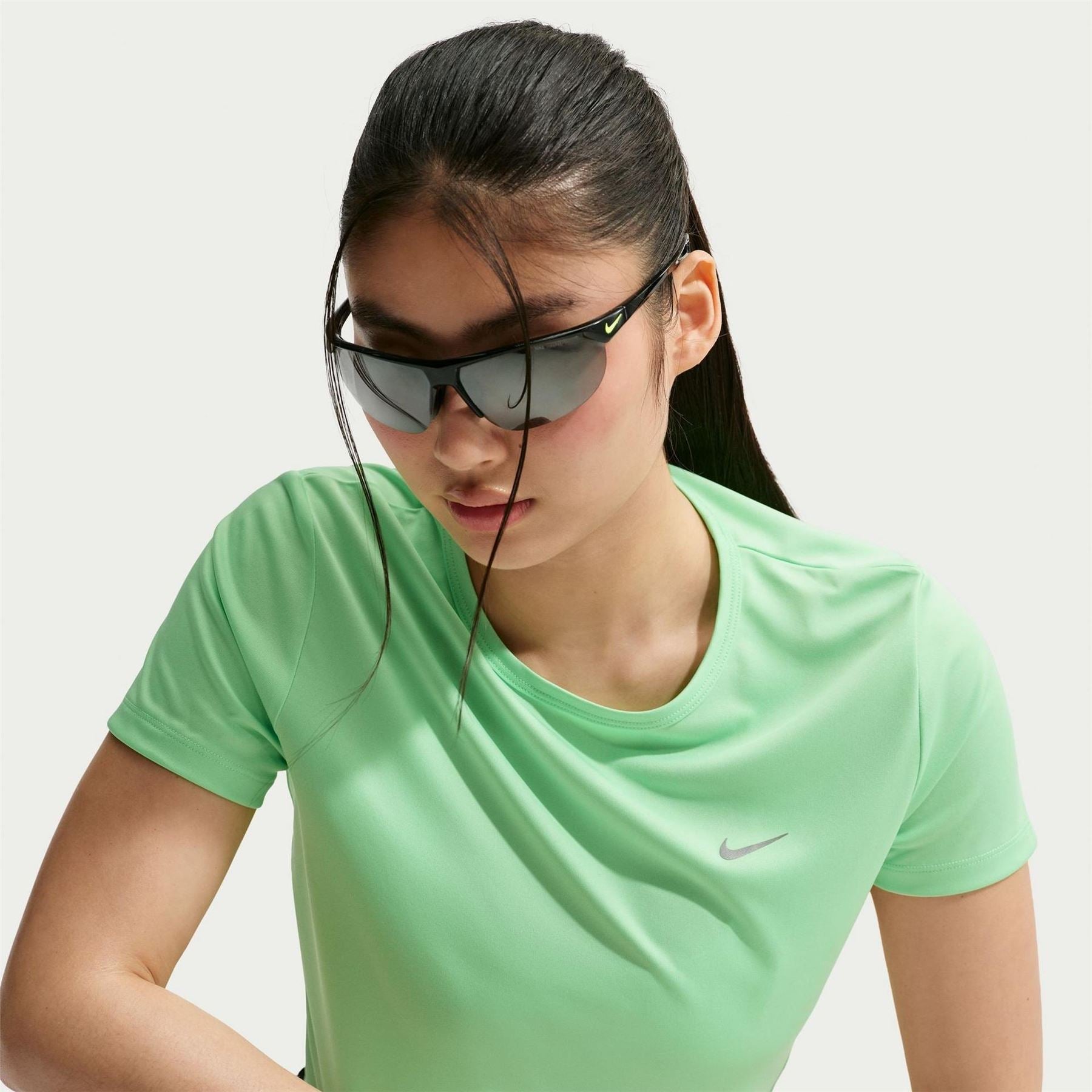Nike Womens Tempo Dri Fit Short Sleeve Running Top
