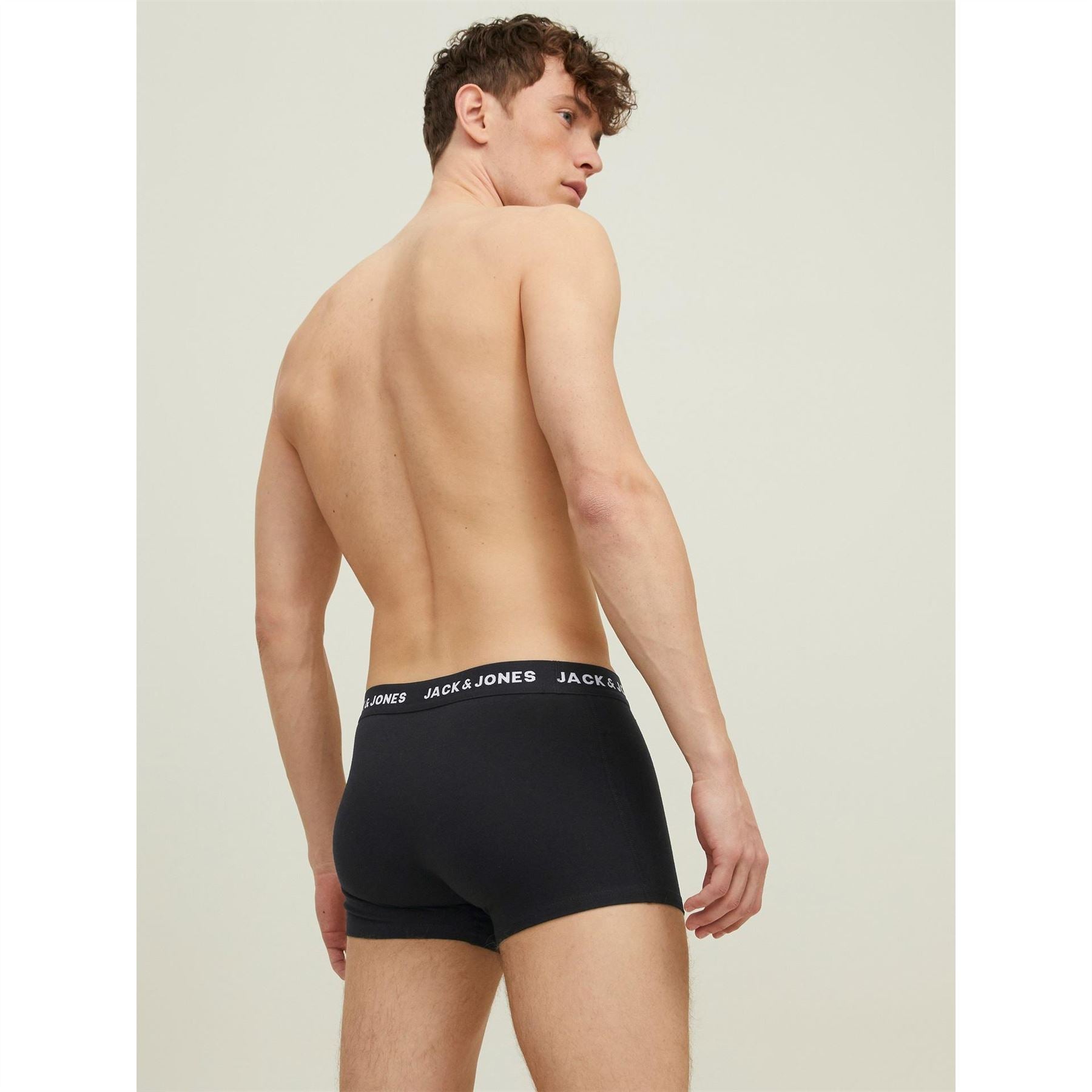 Jack and Jones Mens Solid 10 Pack Boxer Trunks