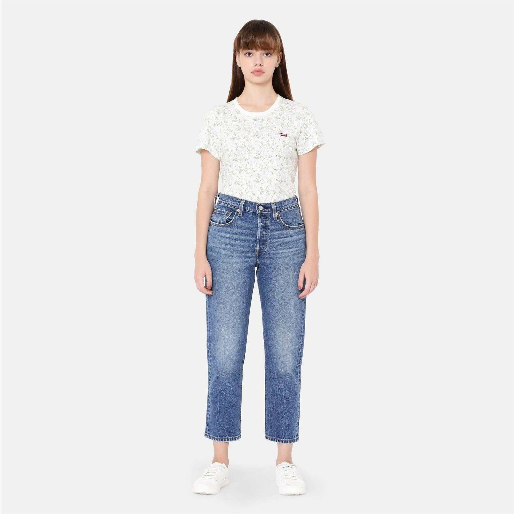 Levis 501 Womens Cropped Jeans