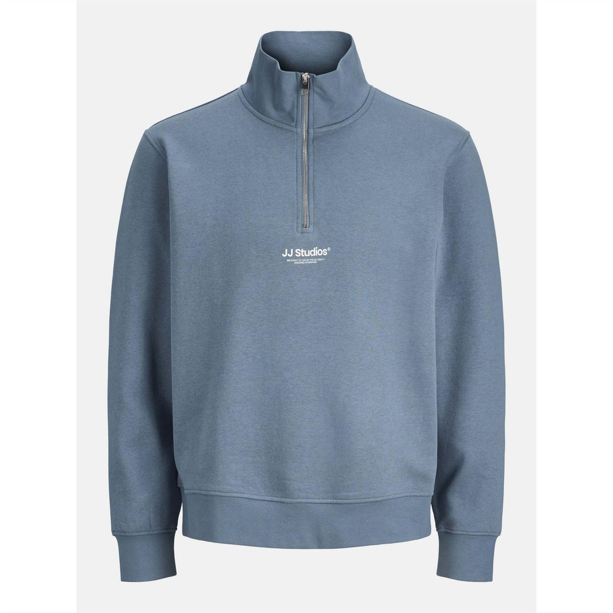 Jack and Jones Jjesoho Sweatshirt Quarter Zip Cotton Fleece Top