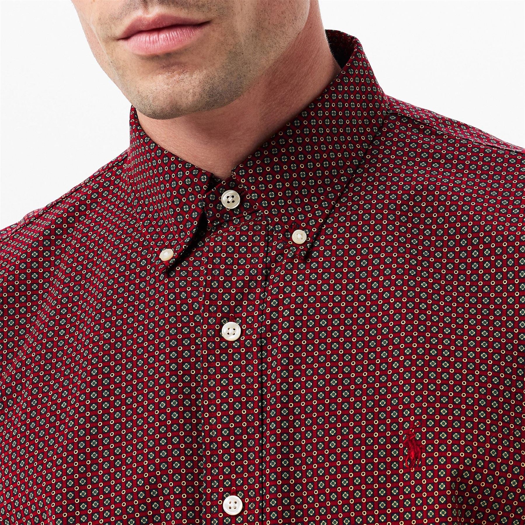 Polo Ralph Lauren Foulard Long Sleeve Shirt Collar Shirt